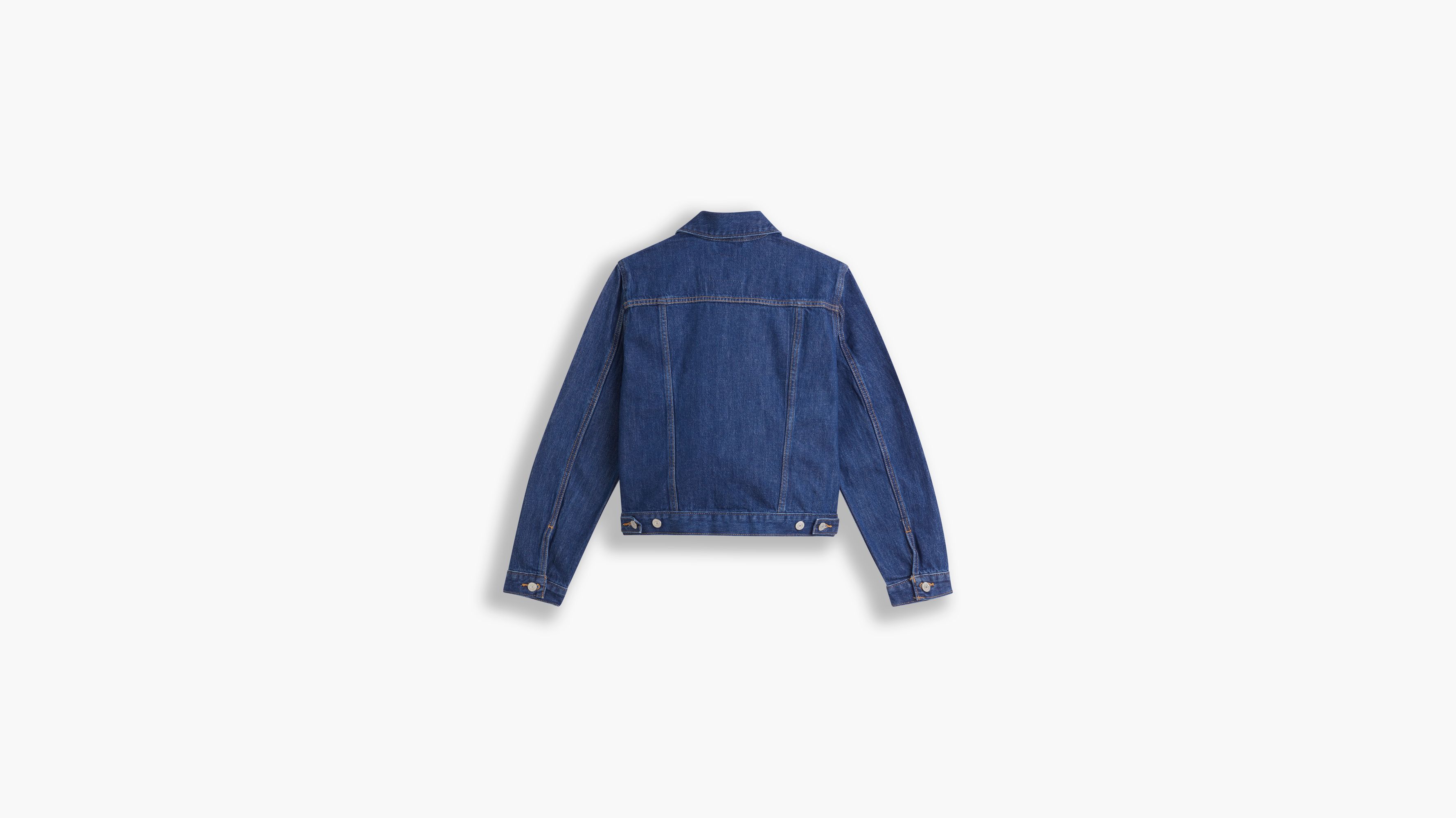 navy blue trucker jacket