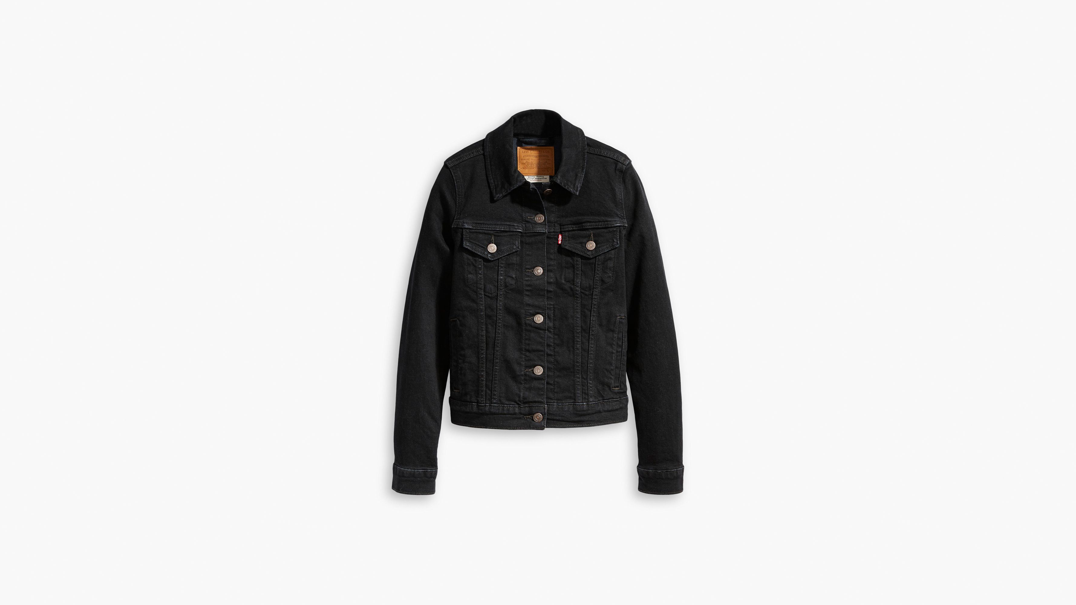 Black levis jacket men's online