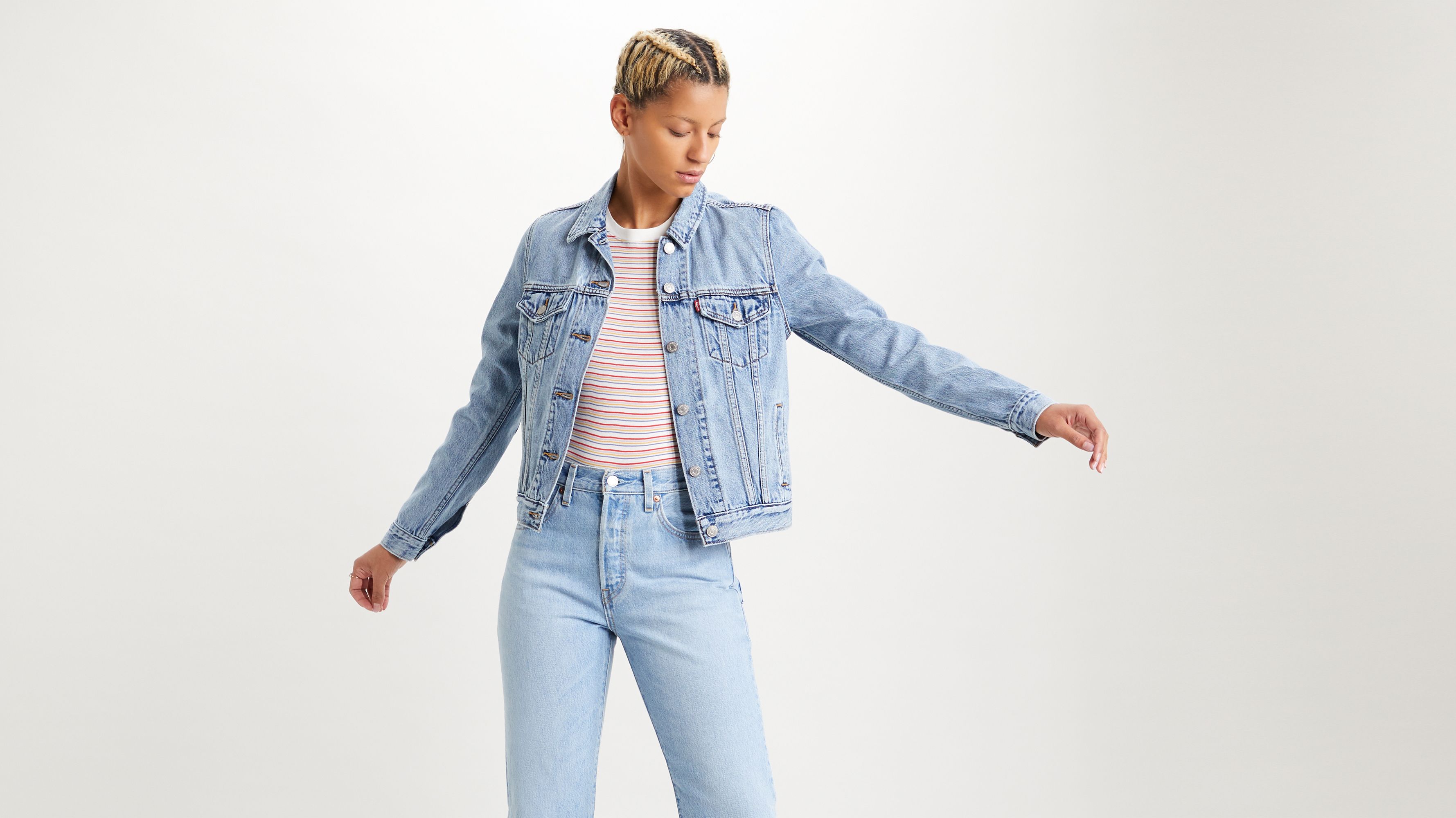 Original Trucker Jacket (plus Size) - Medium Wash