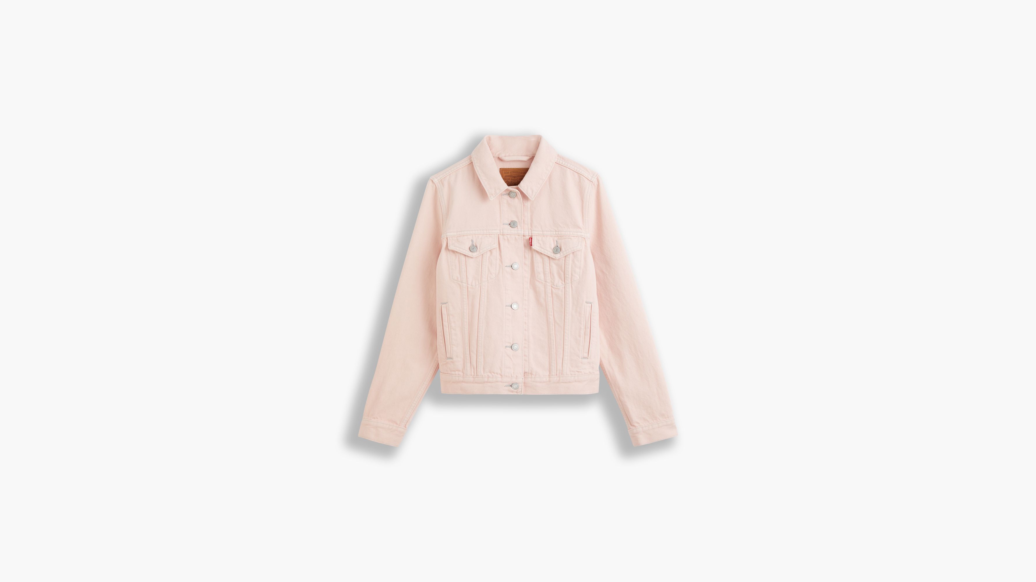 Pink levi 2024 jean jacket