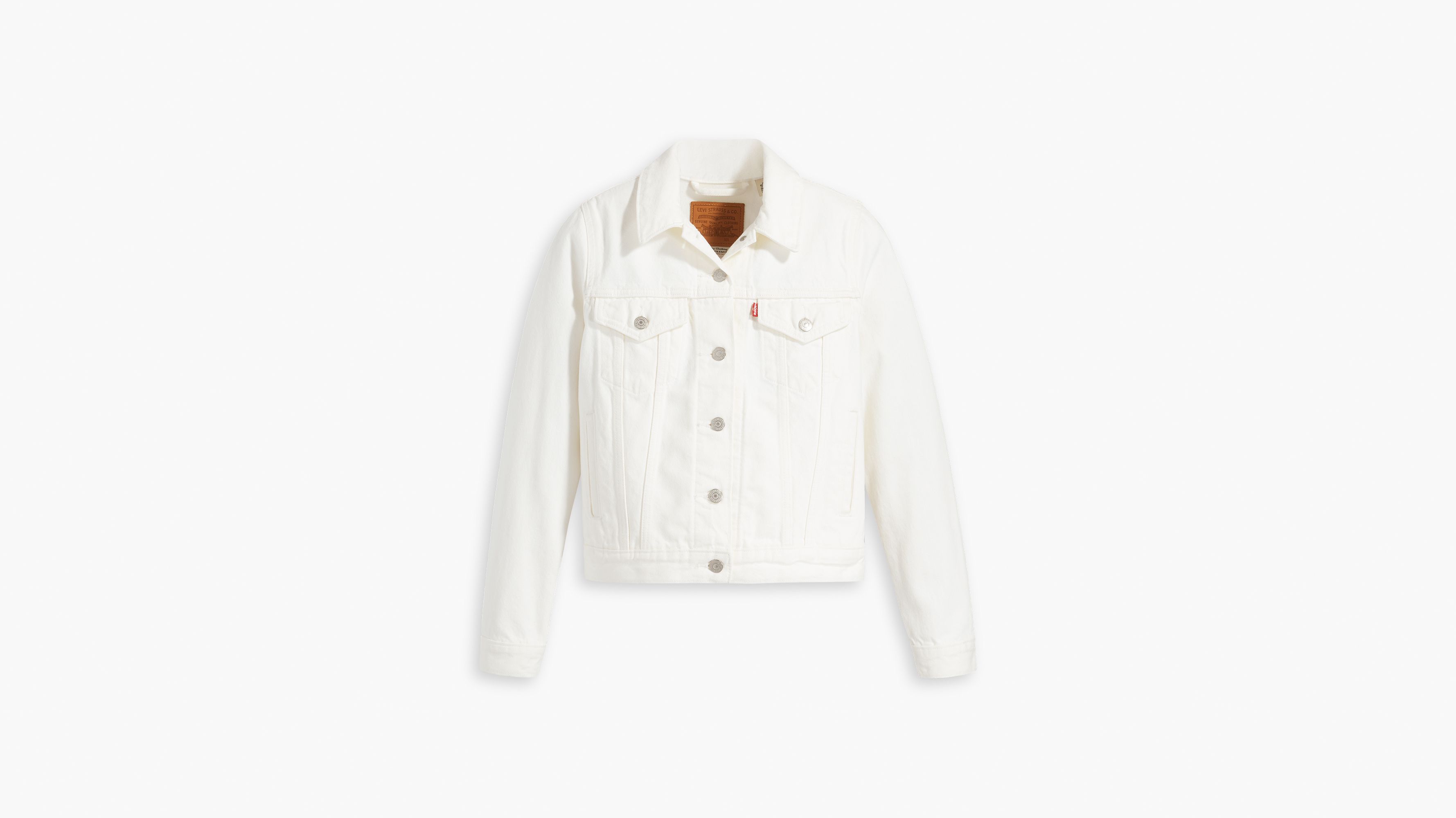 White levi jacket womens sale