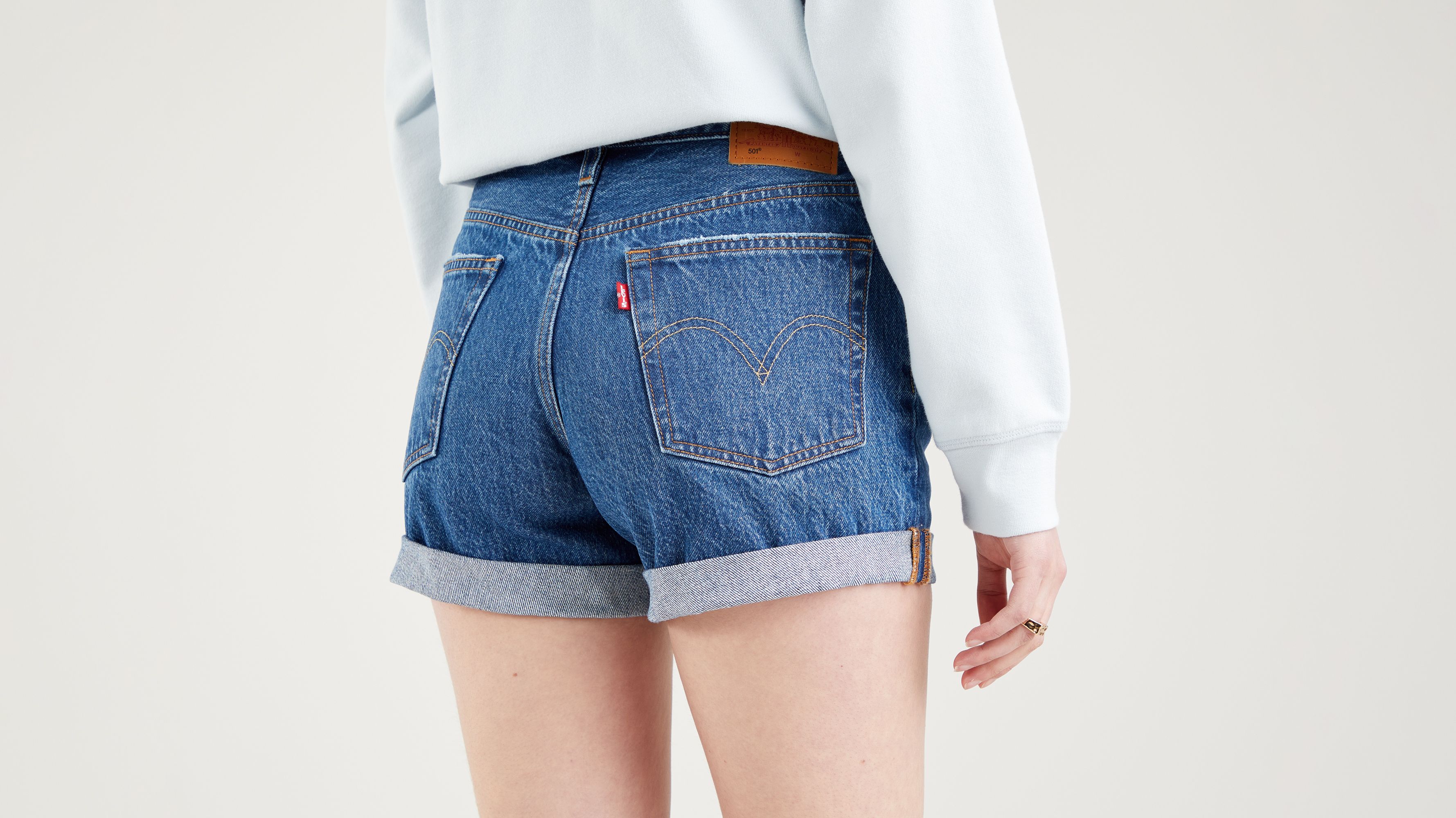 501® Rolled Short - Blauw | Levi's® NL