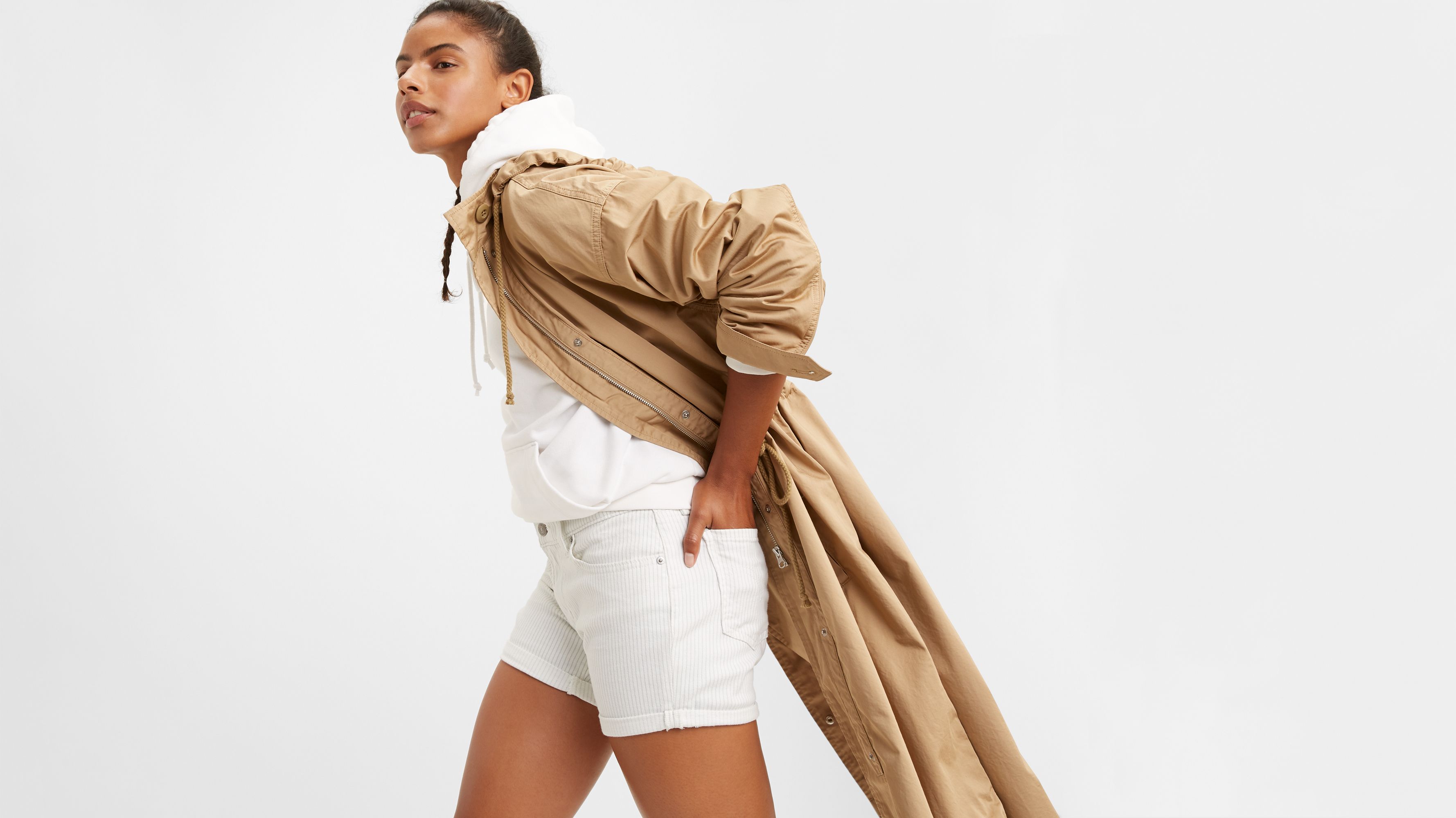 levi's striped shorts