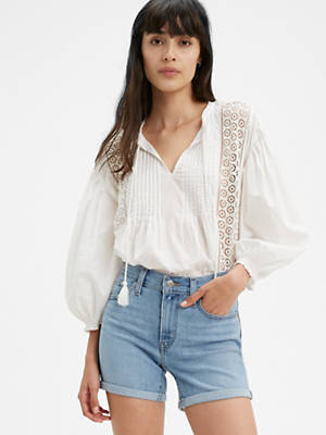 Mid Length Womens Shorts by Levi's, available on levi.com for $45 Kendall Jenner Shorts SIMILAR PRODUCT