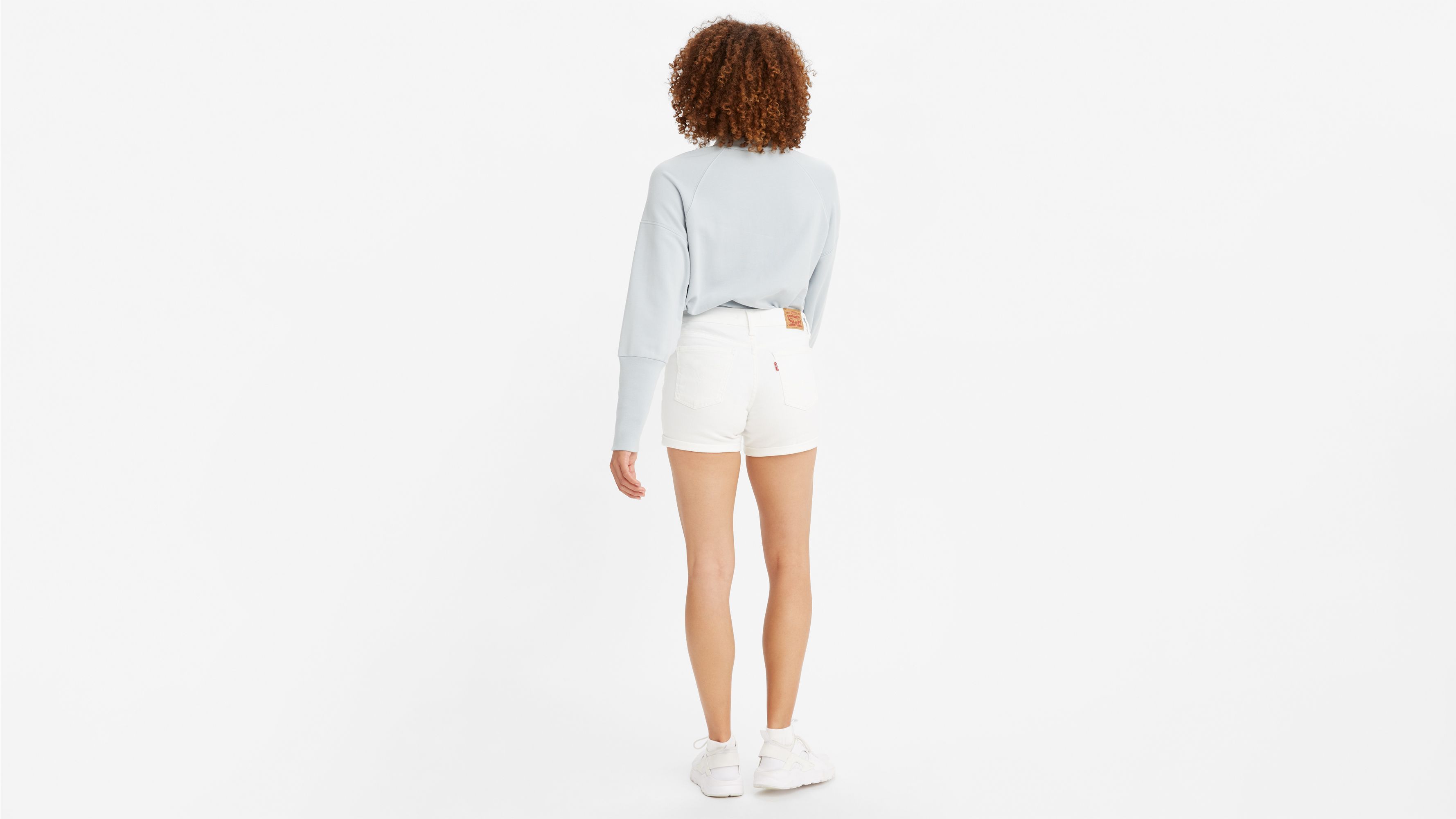 Mid Length Women's Shorts - White | Levi's® US