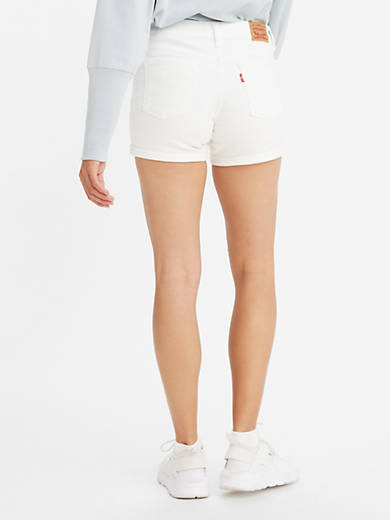 Mid Length Women's Shorts - White | Levi's® US