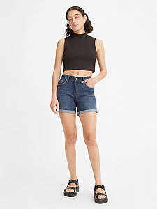 Levi's Women's Classic Shorts Mid-Rise Trough Hip and Thigh SIZE US12 W31 3366
