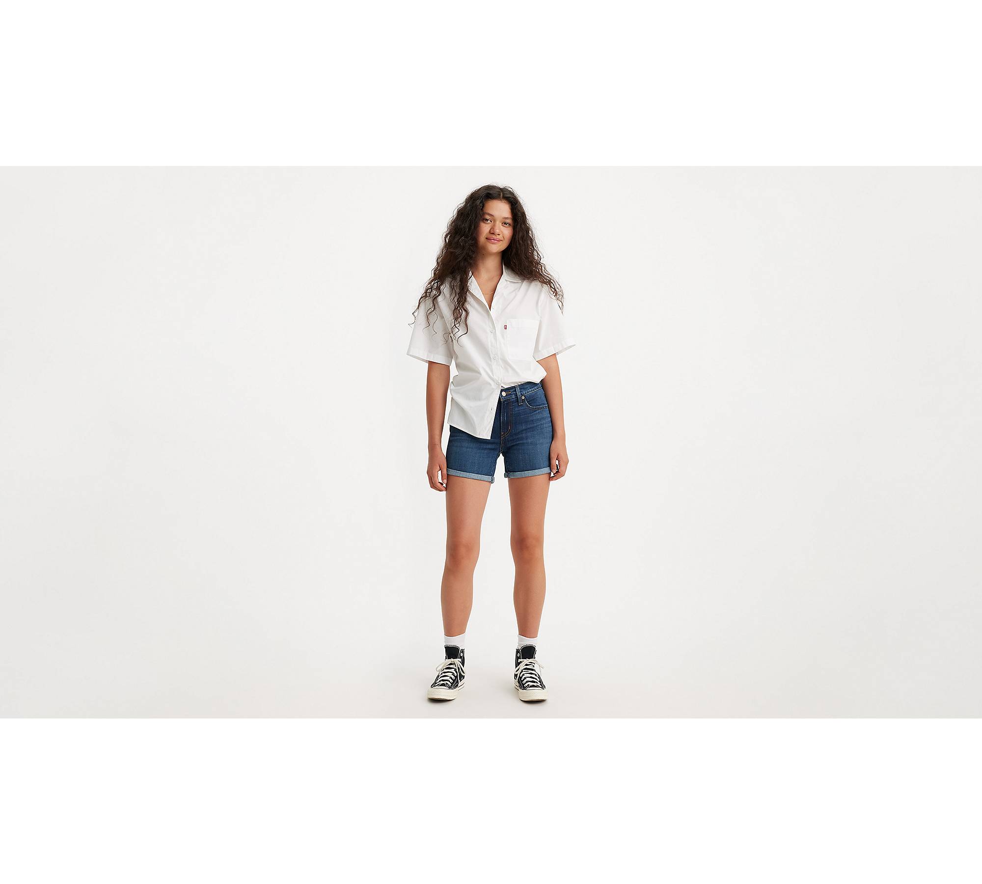 Mid Length Women\'s Shorts - Dark Wash | Levi\'s® US