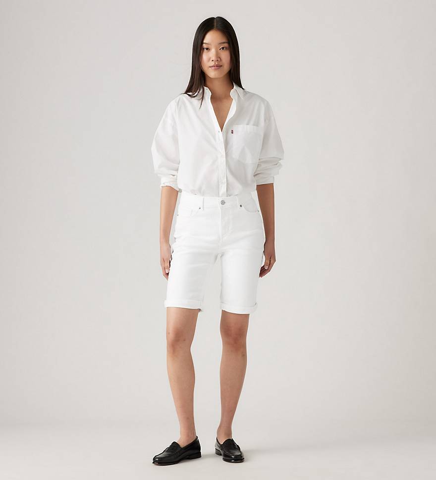 Classic Bermuda Denim Women's Shorts - White | Levi's® US