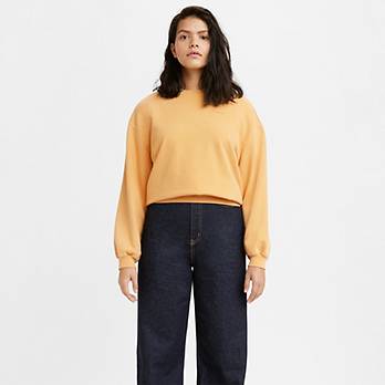 Melrose Garment-Dye Crewneck Sweatshirt 1