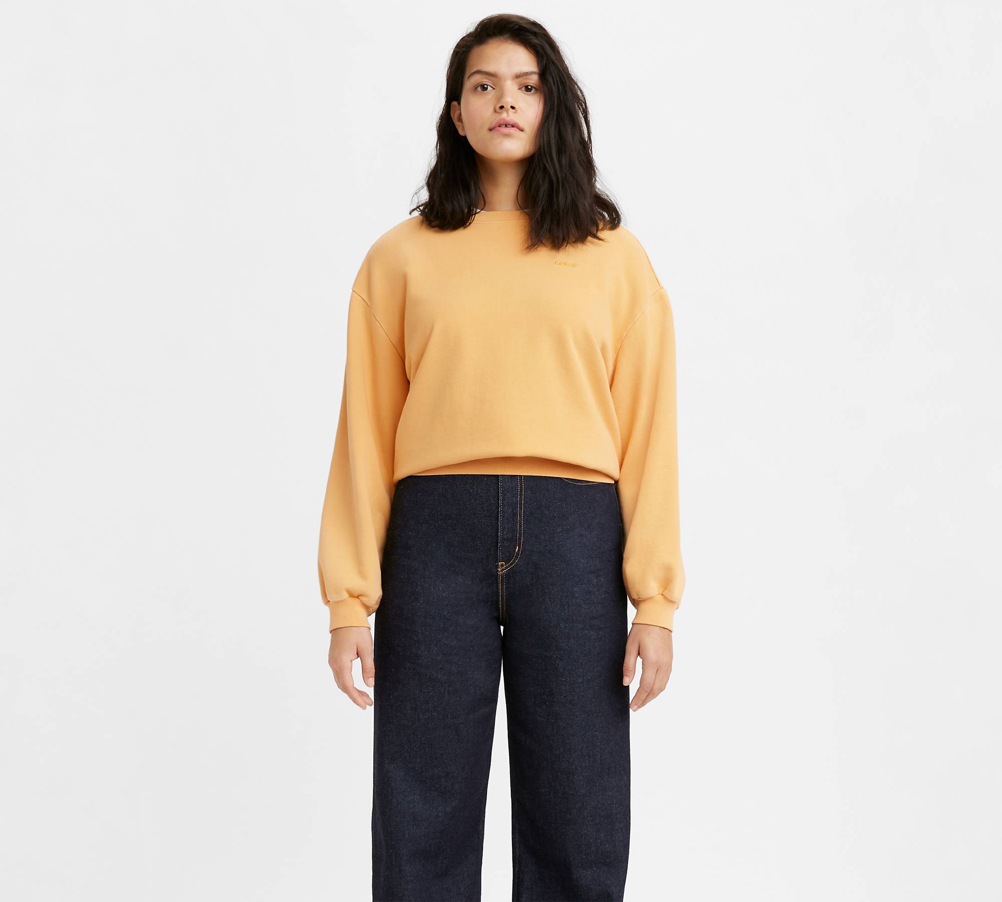 Melrose Garment-Dye Crewneck Sweatshirt 1