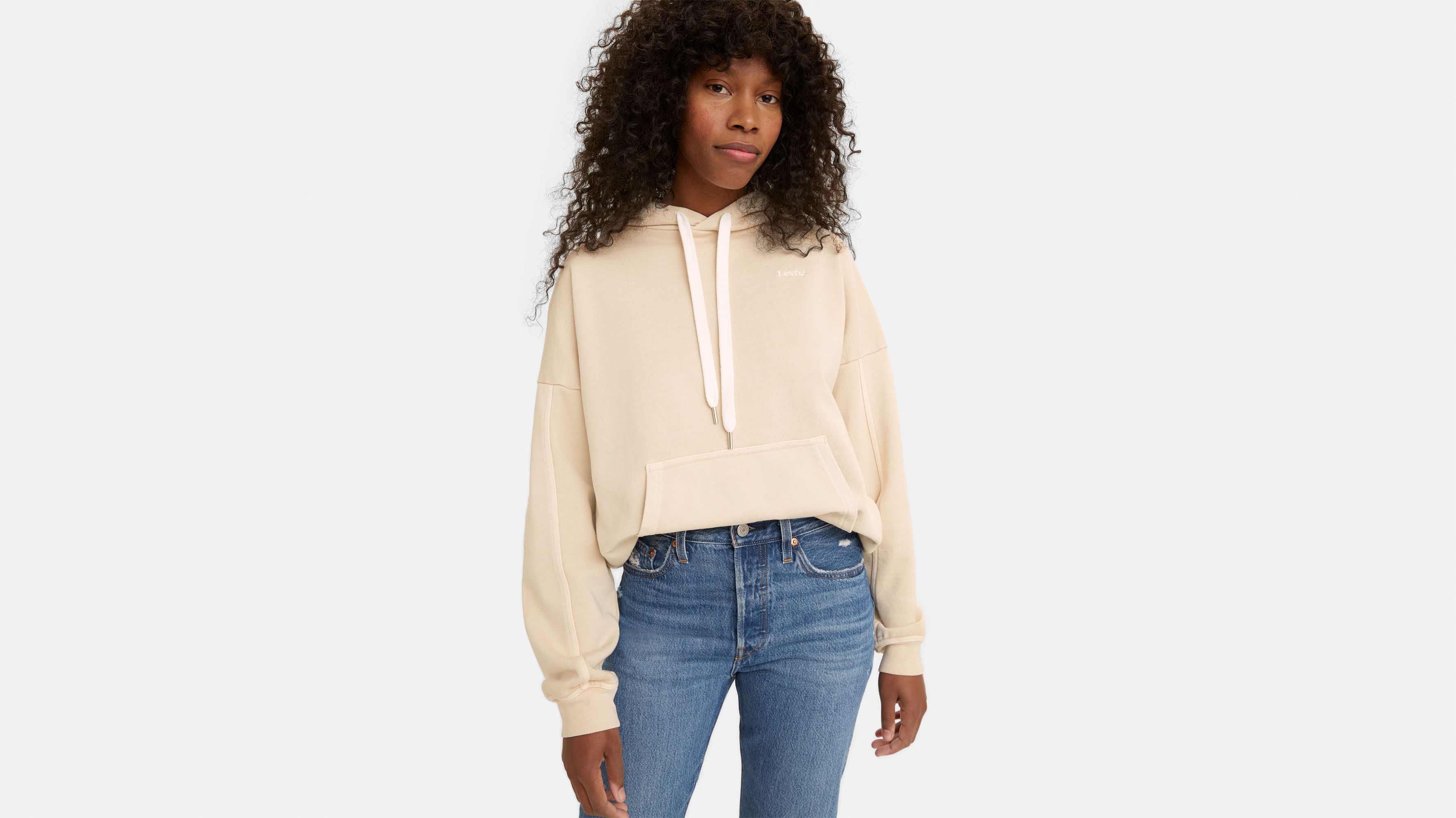Rider Garment-dye Hoodie Sweatshirt - Grey | Levi's® US