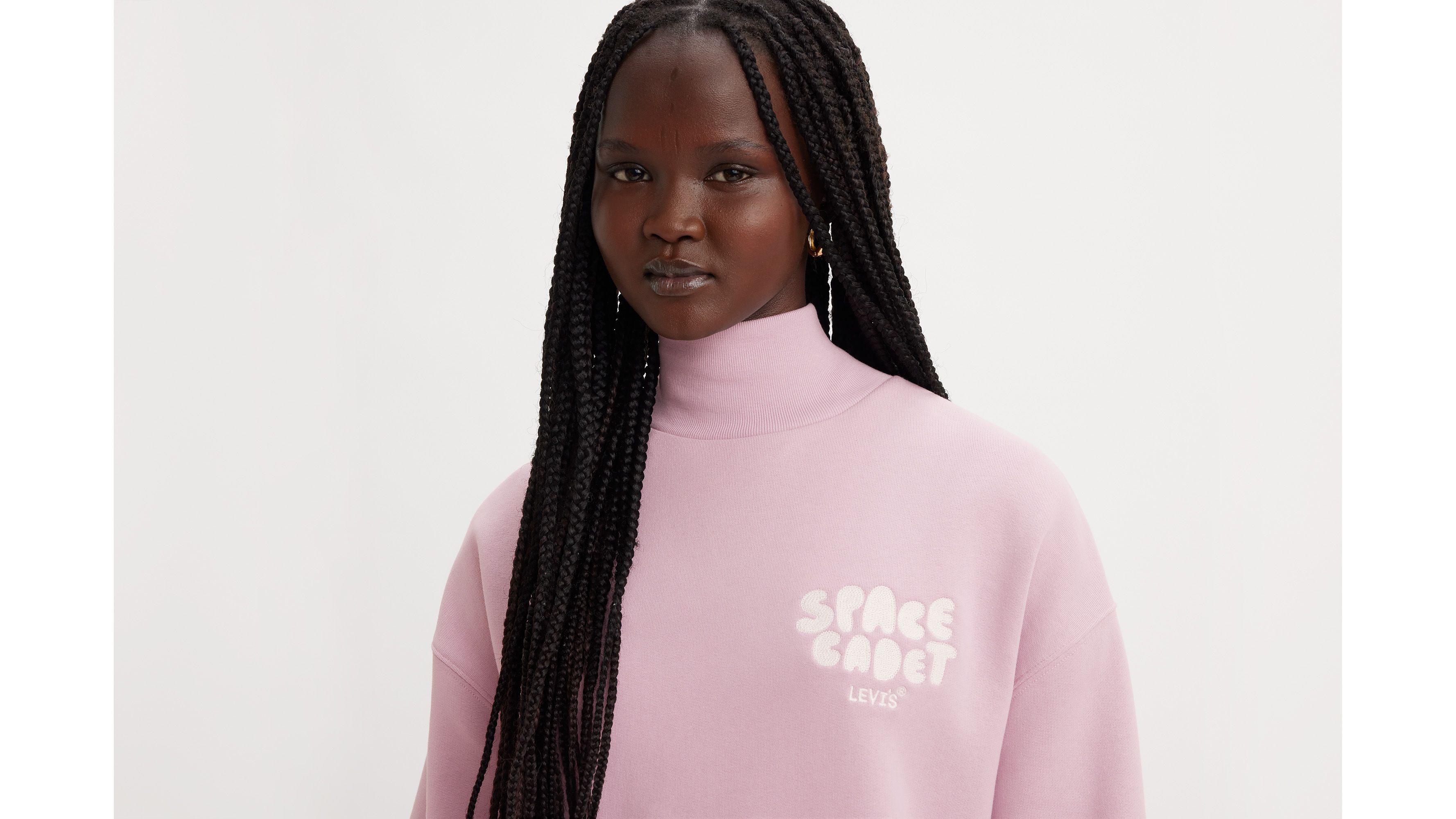 Graphic Gardenia Mockneck Sweatshirt - Pink | Levi's® US