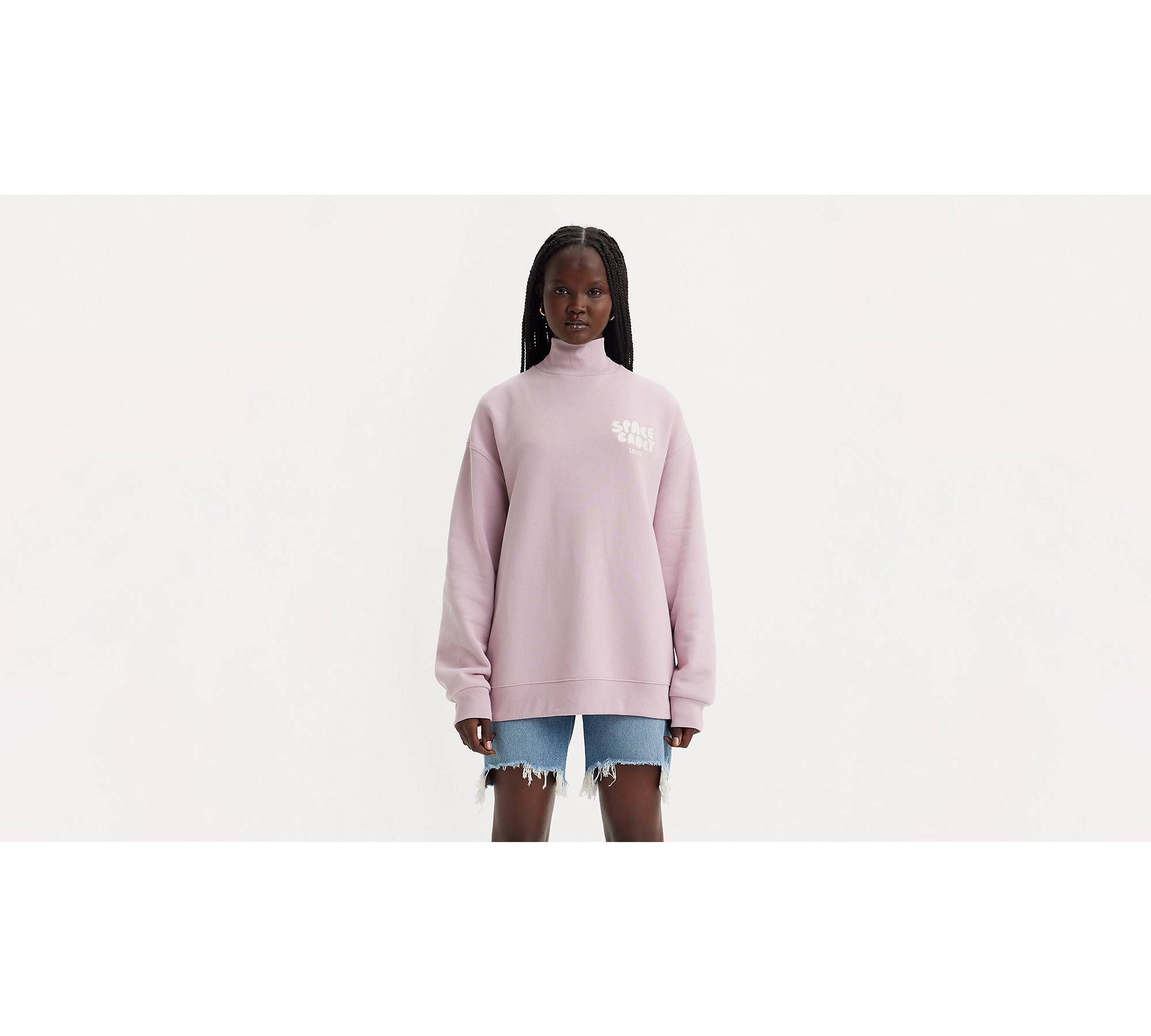 Graphic Gardenia Mockneck Sweatshirt - Pink | Levi's® US