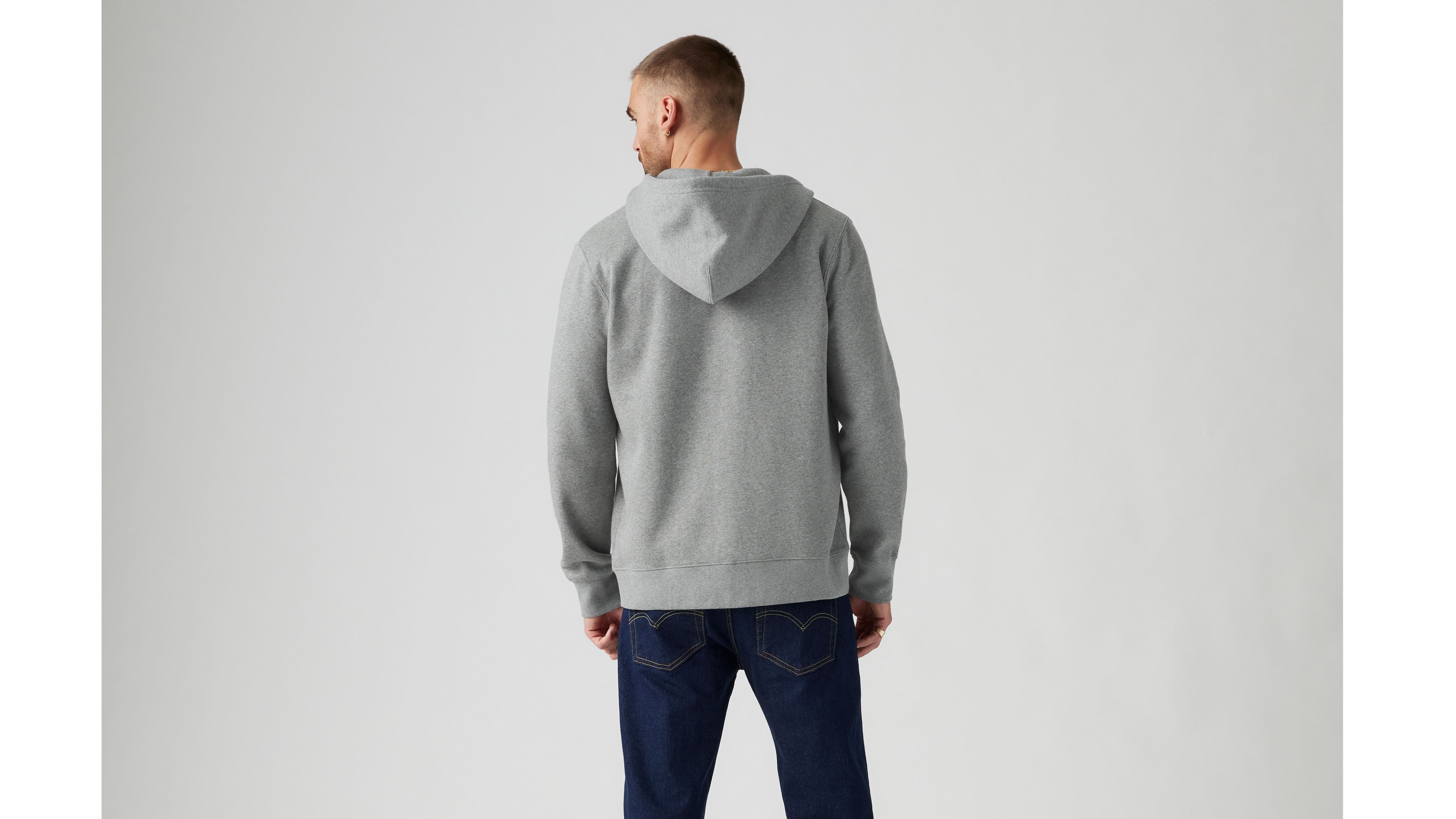 Zip-up Hoodie - Grey