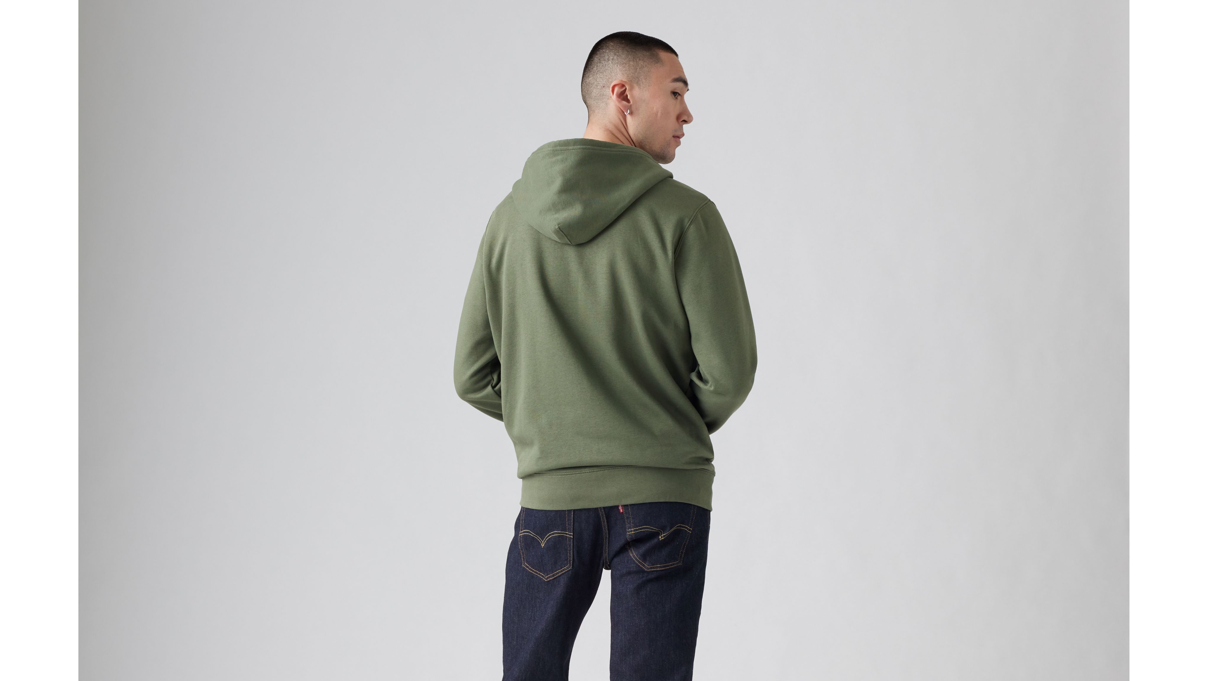 Signature Soft Hedge Green Zip Up Hoodie - FINAL SALE