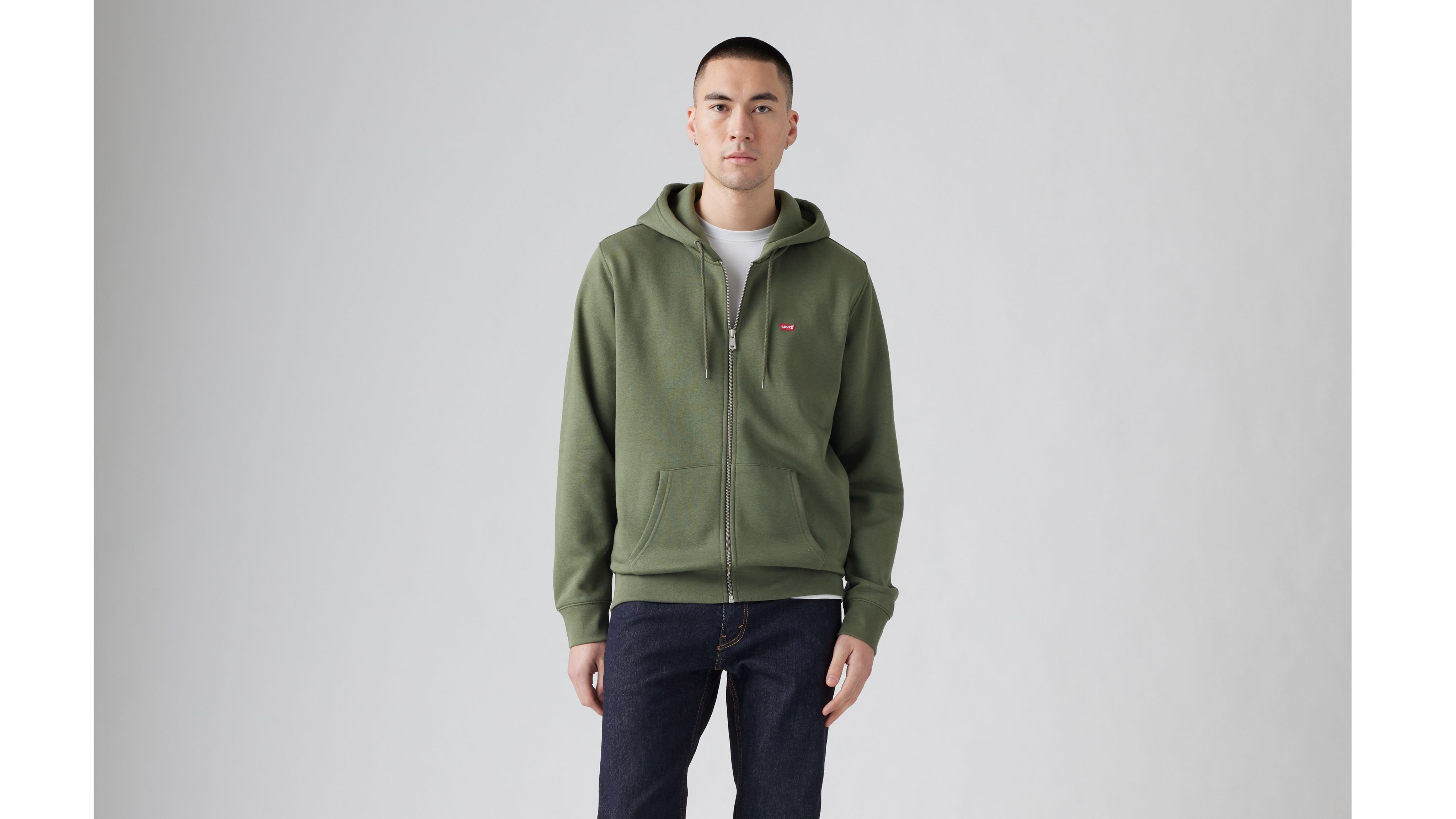 Light green zip up hoodie online