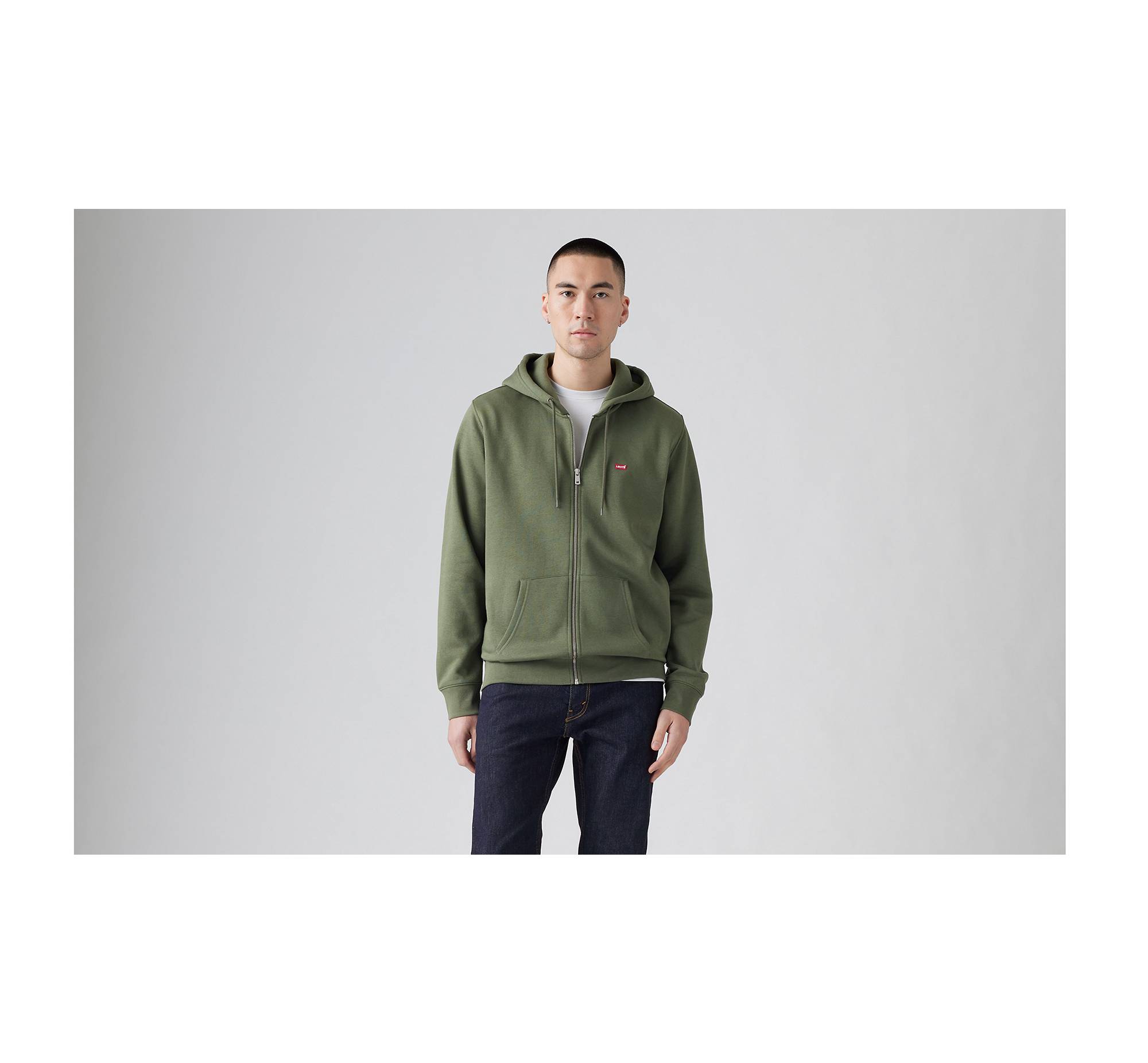 Zip Up Hoodie Sweatshirt - Green | Levi's® US