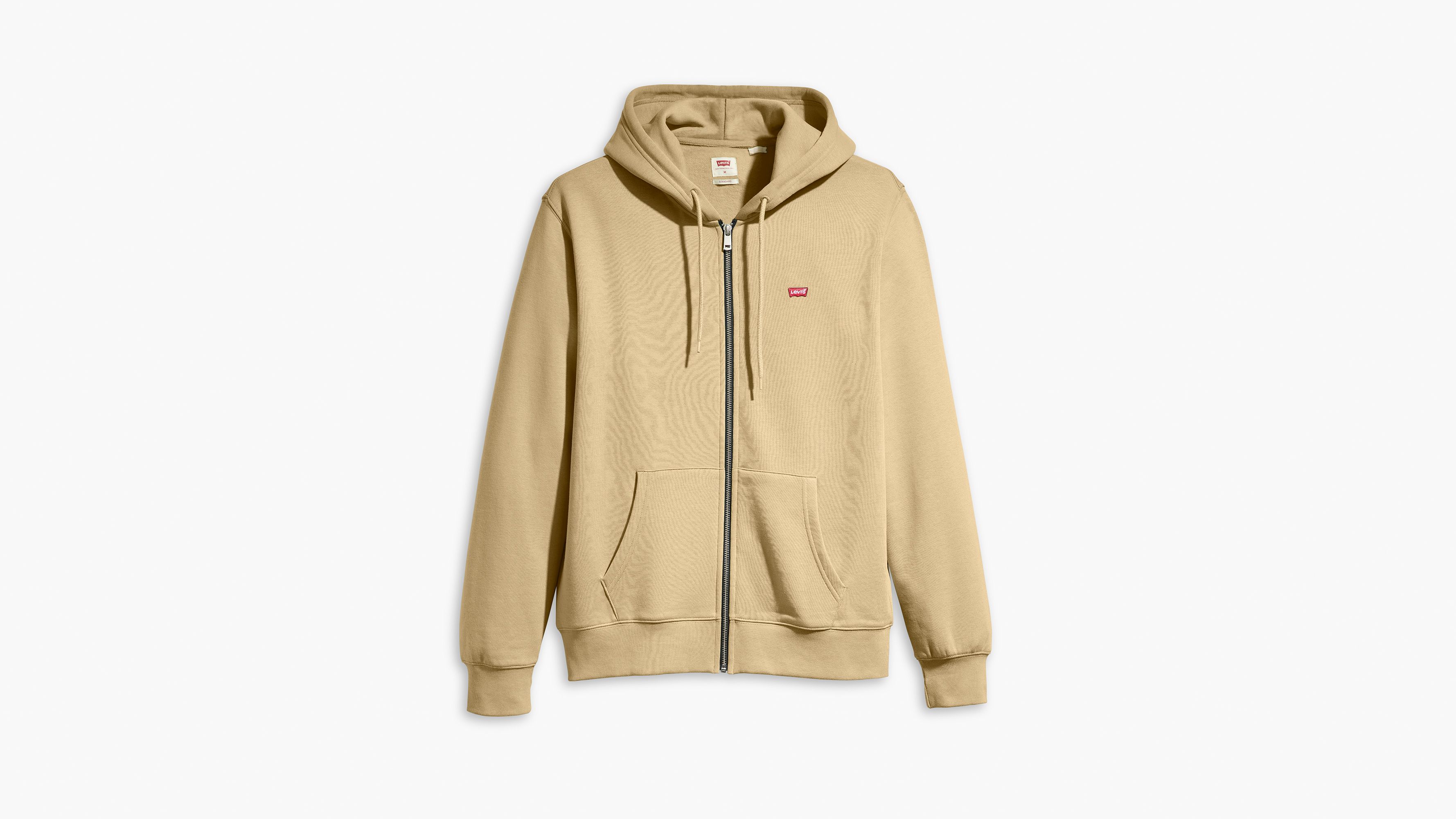 Mens levi's discount zip up hoodie