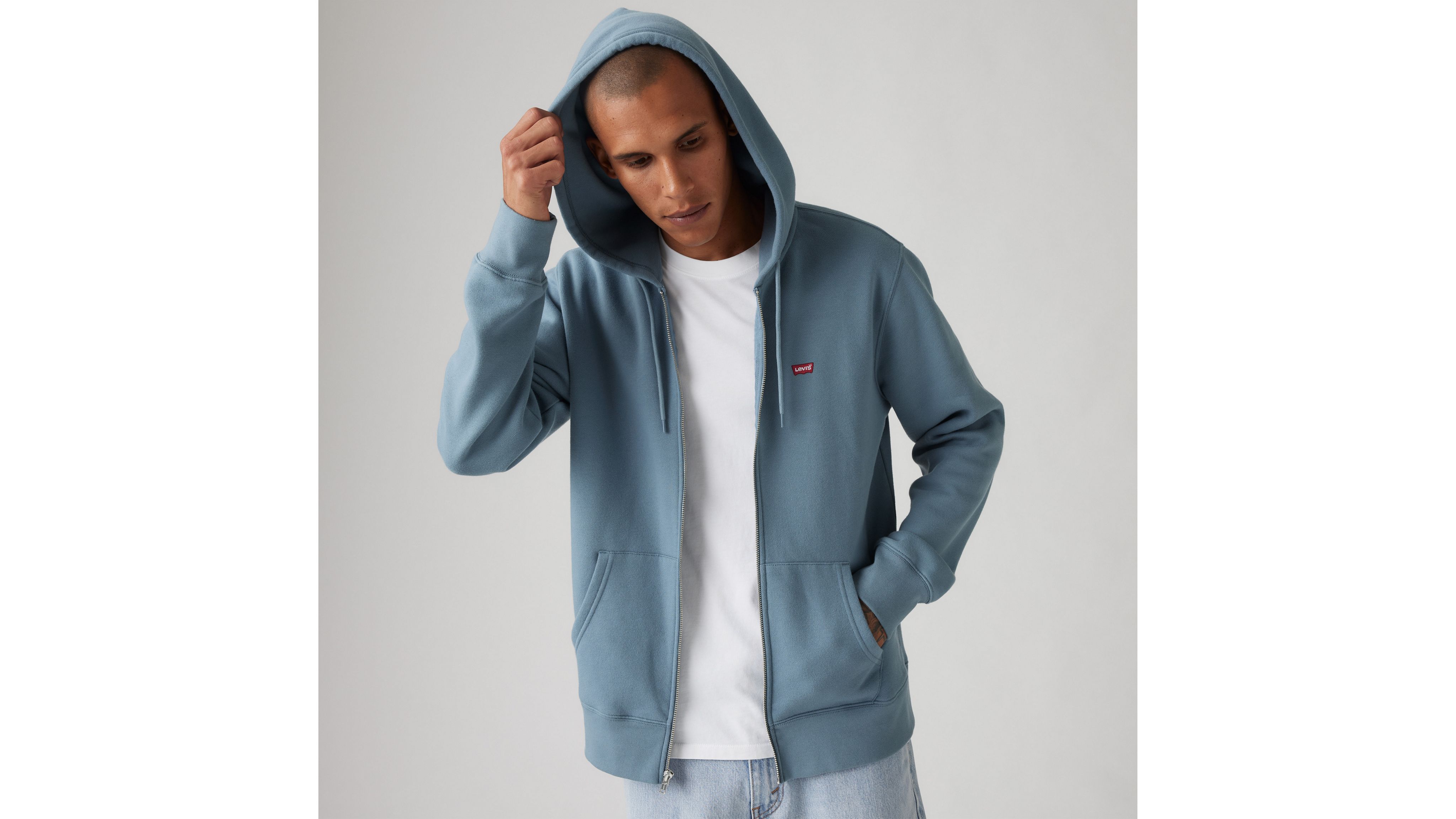 Hættetrøje med lynlås 1