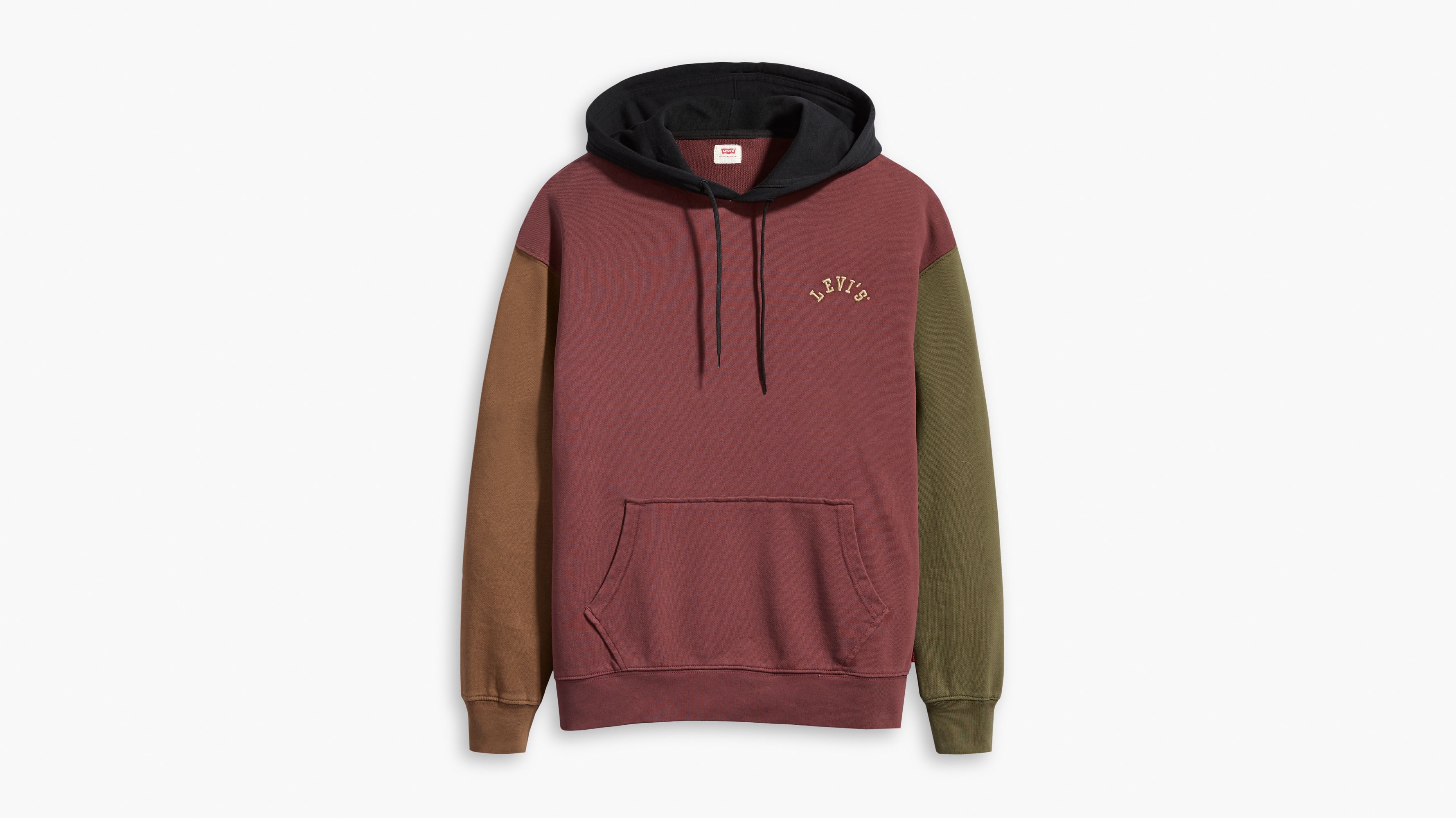 levis hoodie color block