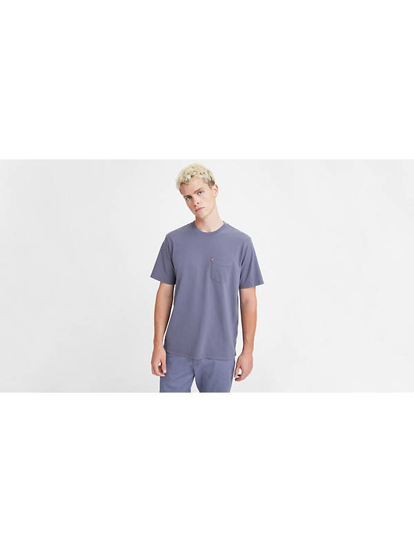Relaxed Fit Pocket Tee - Blue | Levi's® GI