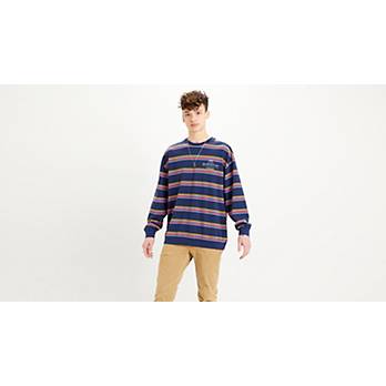 Oversized Long Sleeve Mockneck Tee Shirt - Multi-color | Levi's® US