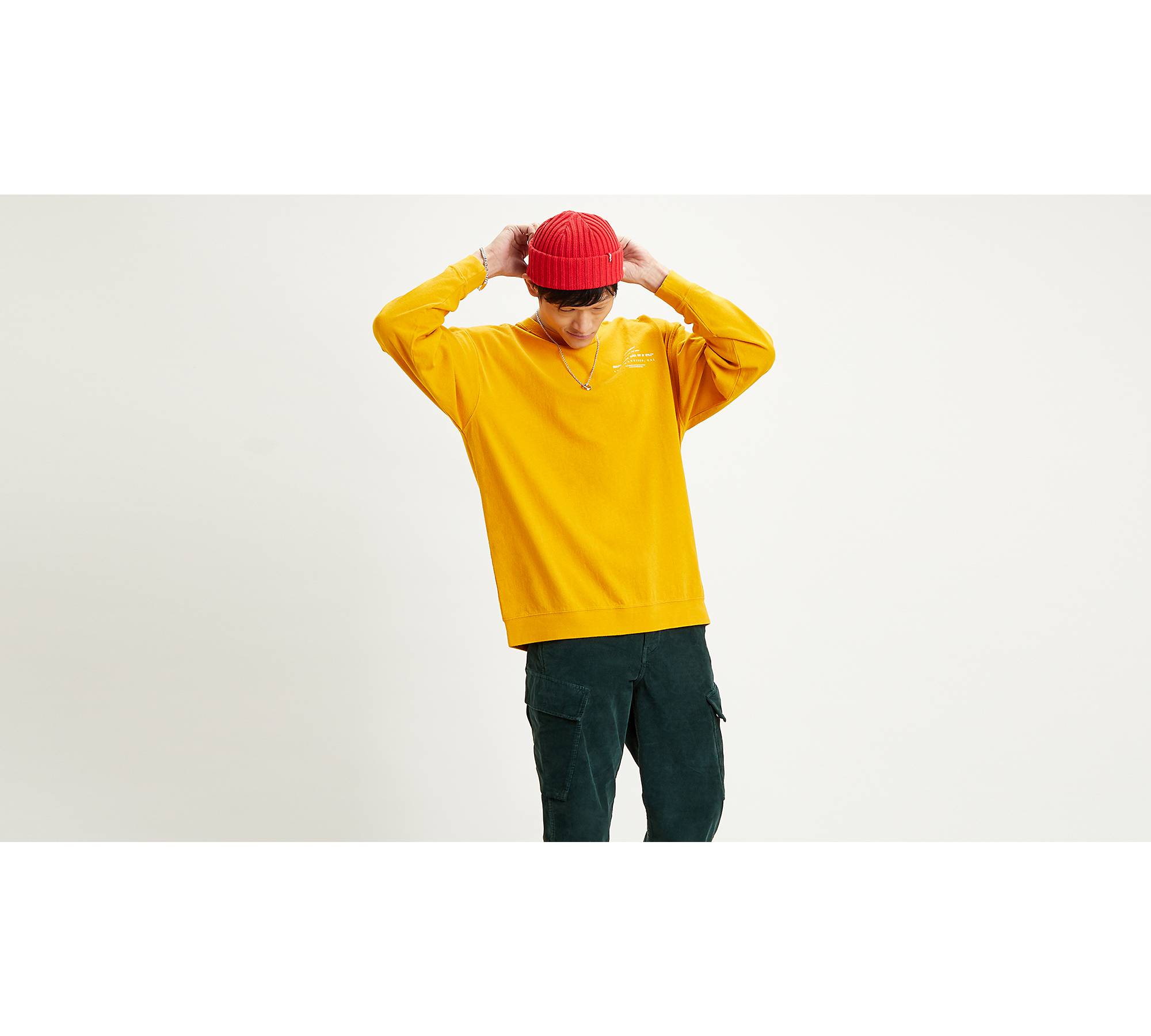 Men's Yellow T-Shirts & Tank Tops, Long Sleeve & Polos