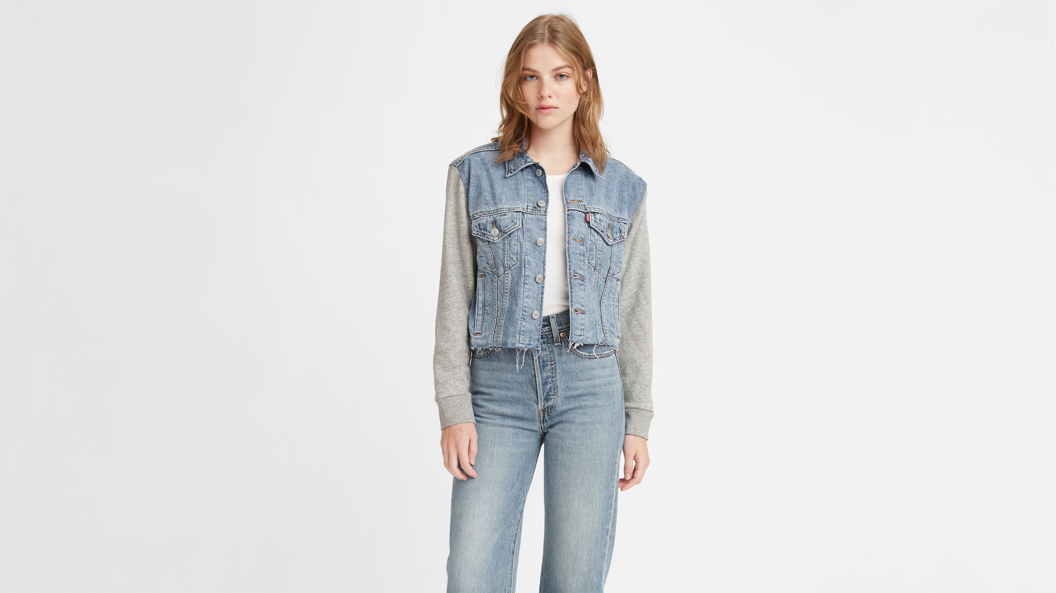 Ex-boyfriend Hybrid Trucker Jacket - Medium Wash | Levi's® US