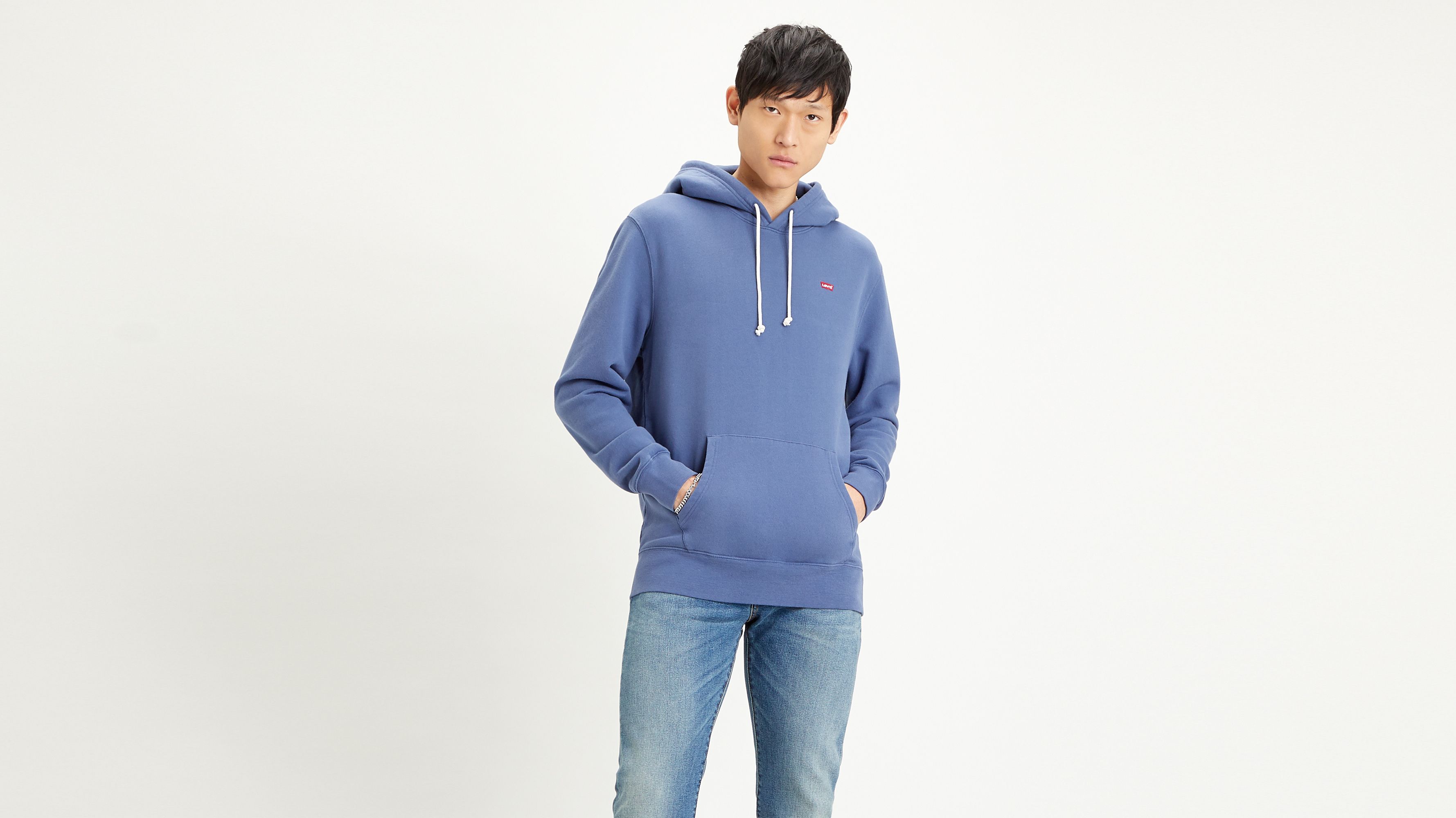 levis hoodie blue