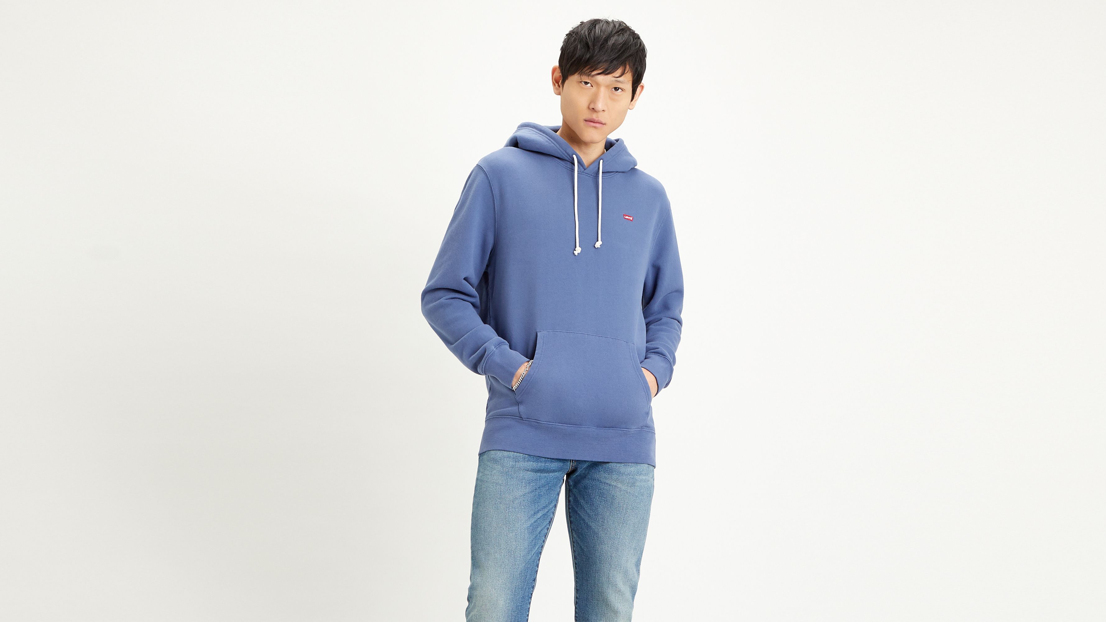 levis blue hoodie