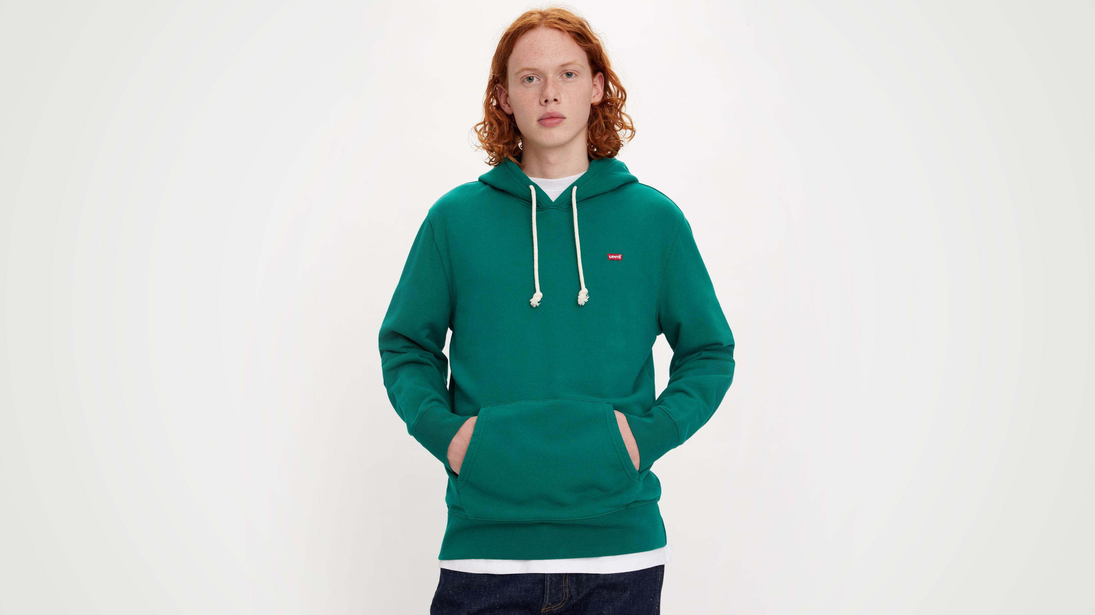 Levis green shop hoodie