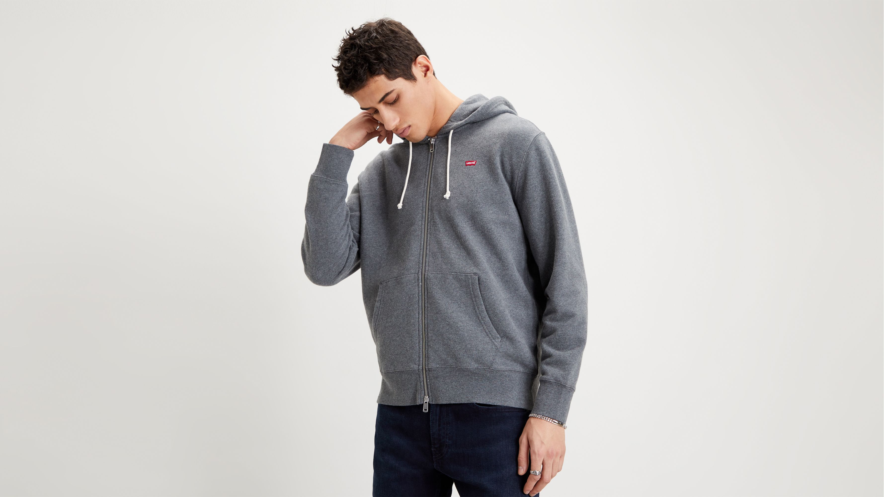 levi's full zip hoodie