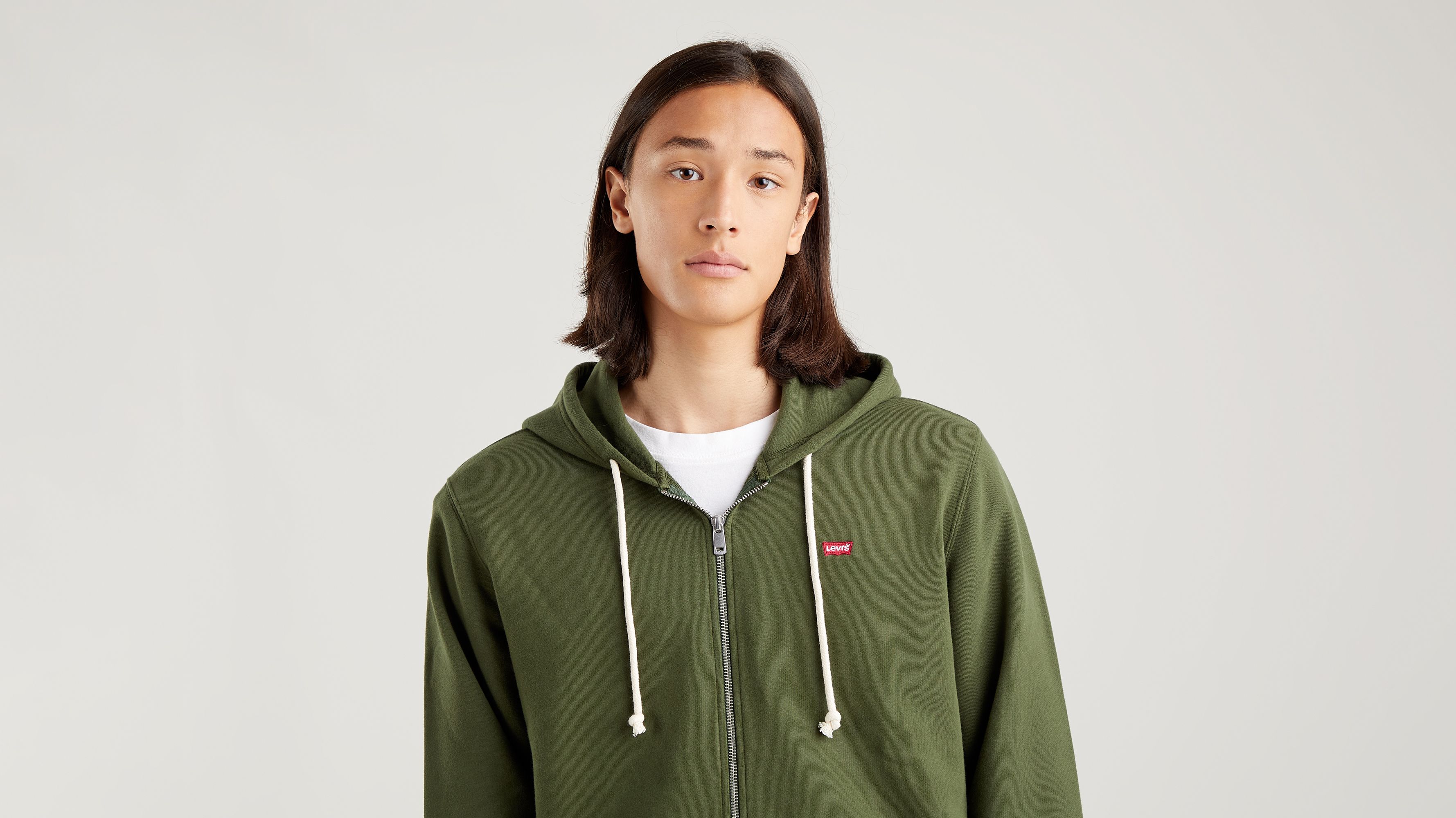 New Original Zip Up Hoodie - Green | Levi's® LU