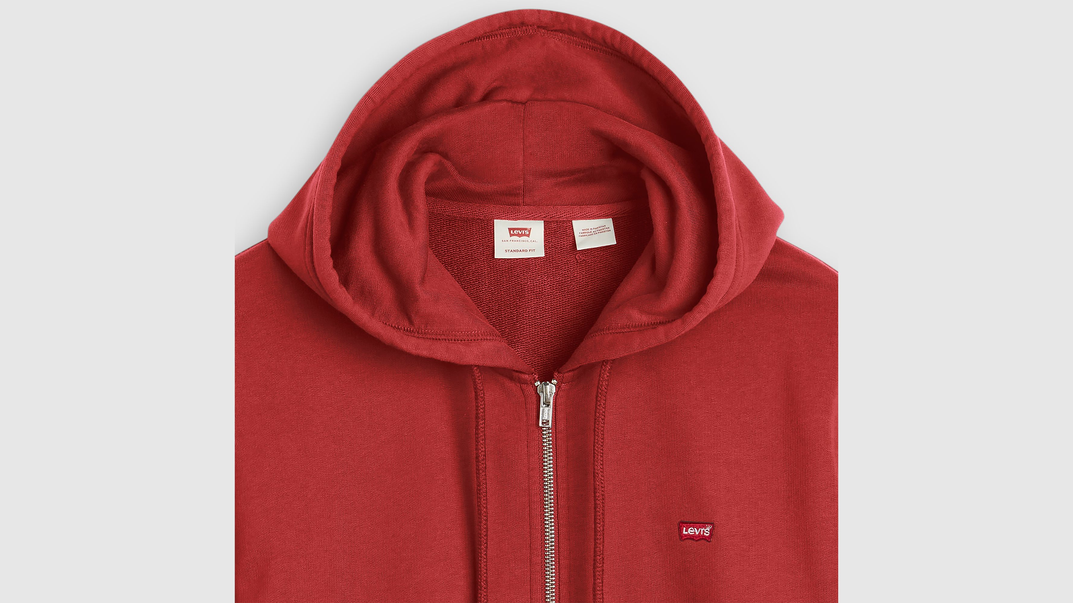  Red Zip Hoodie