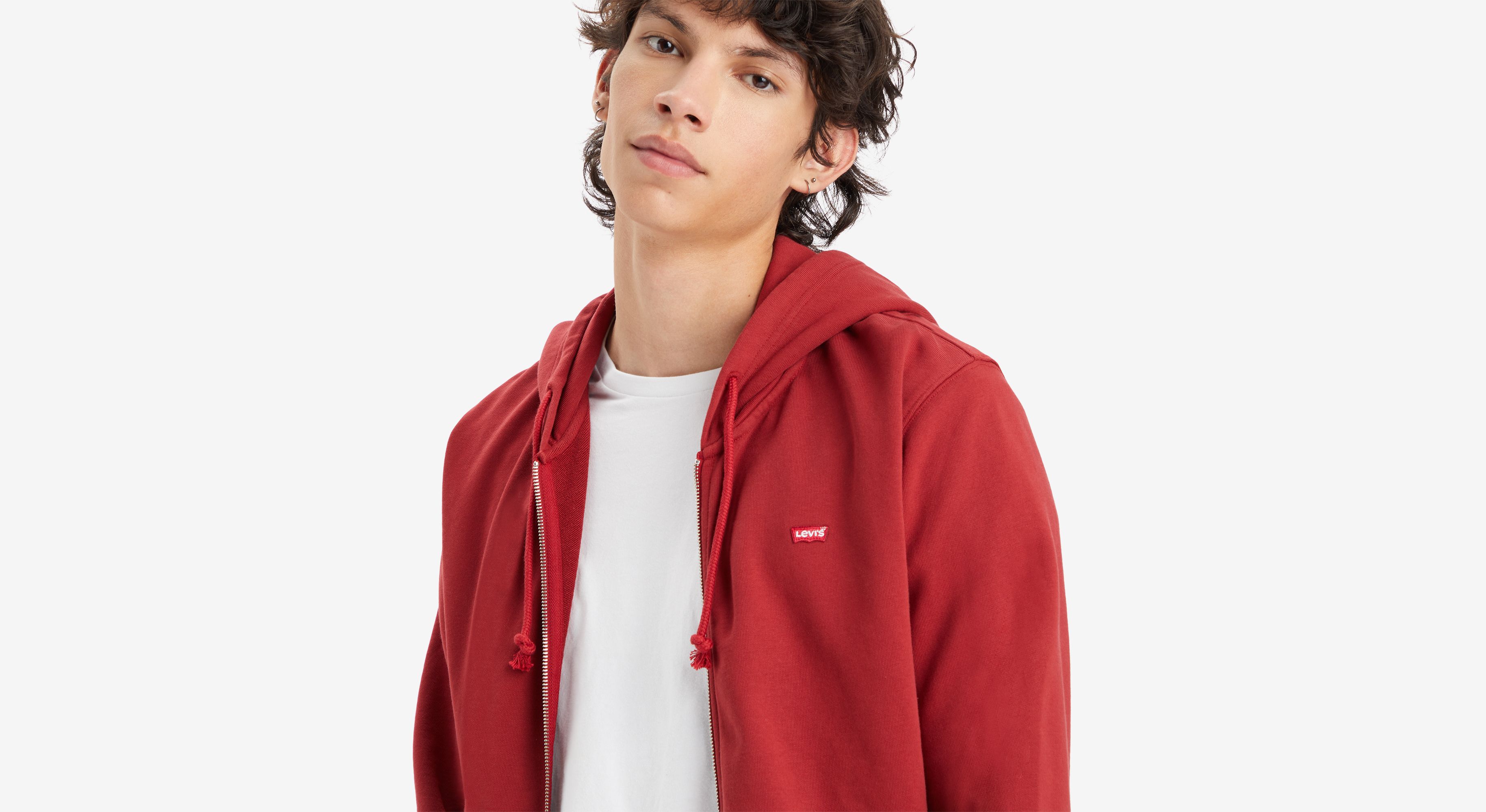 Levis red blue white hoodie on sale