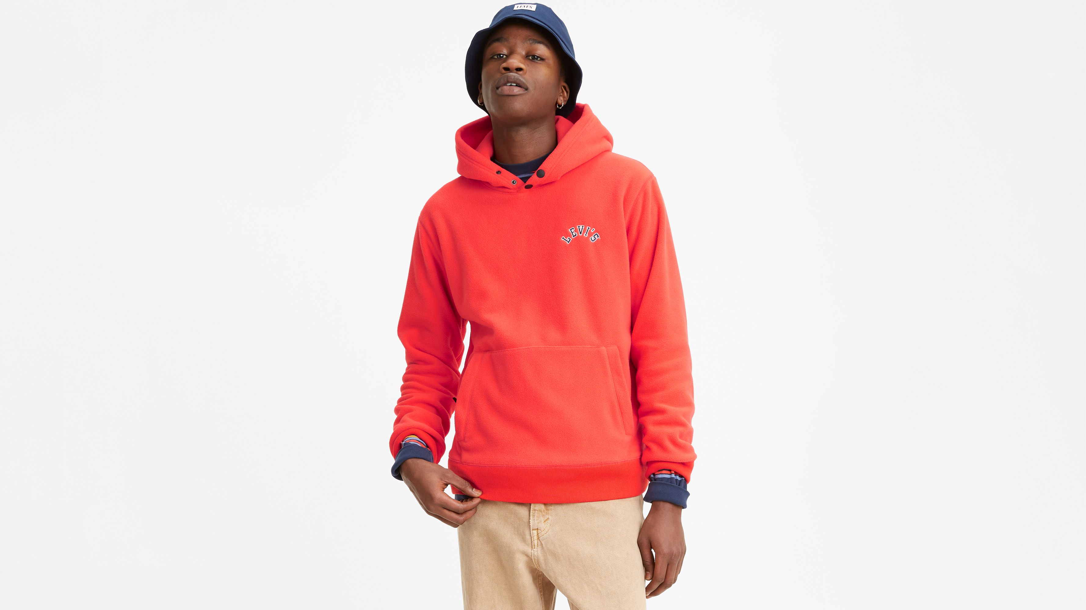 levi's fleece hoodie