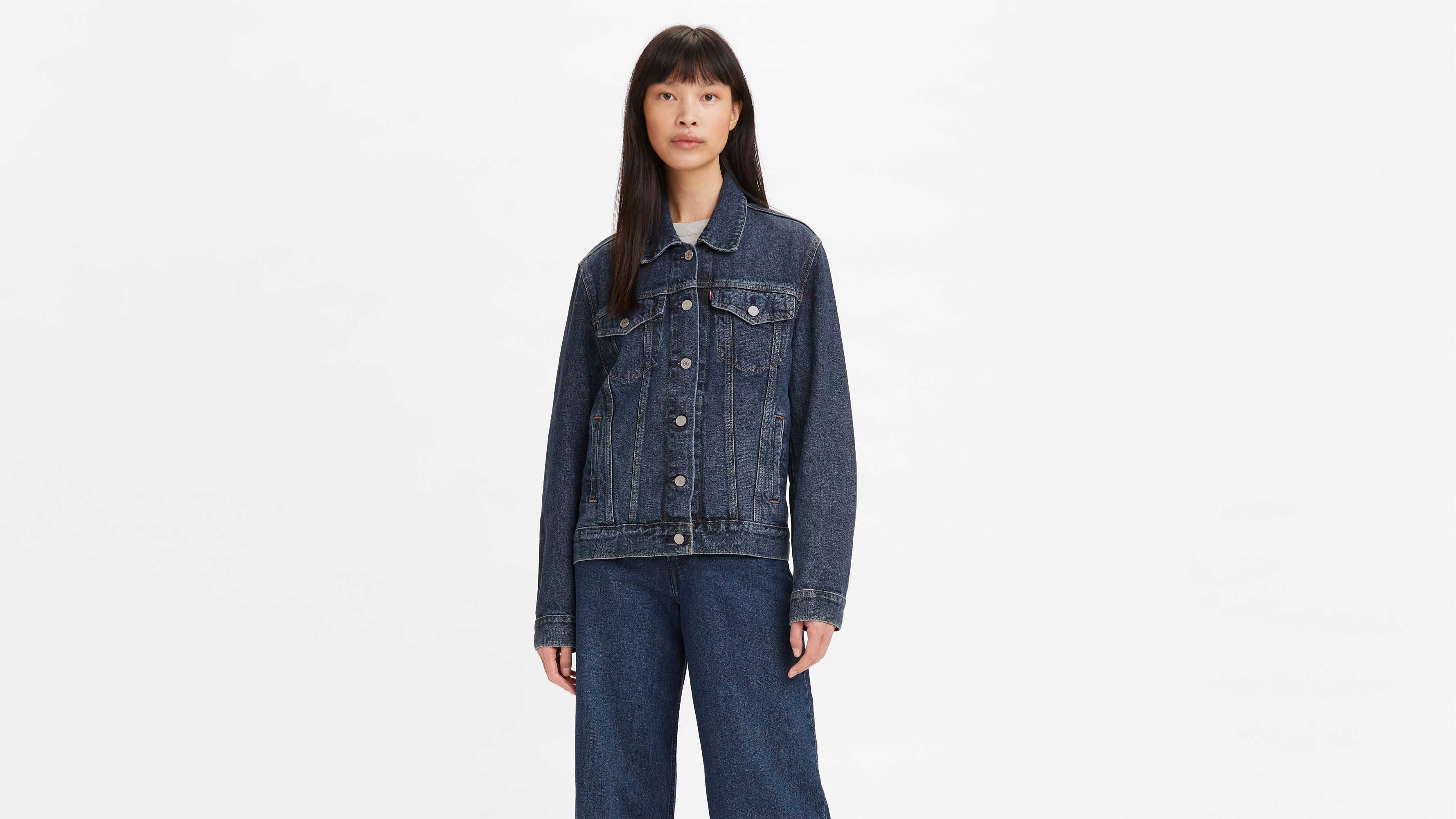 Levi's® Wellthread® Adjustable Trucker Jacket - Blue | Levi's® IT