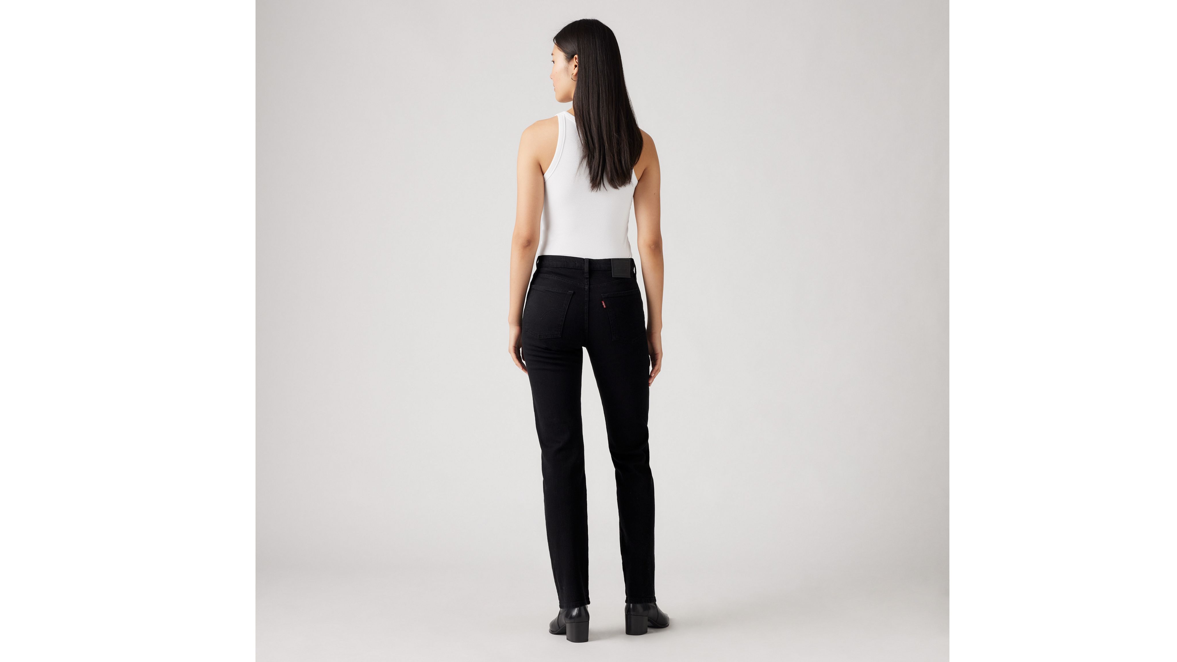 Levi's wedgie straight store jeans black