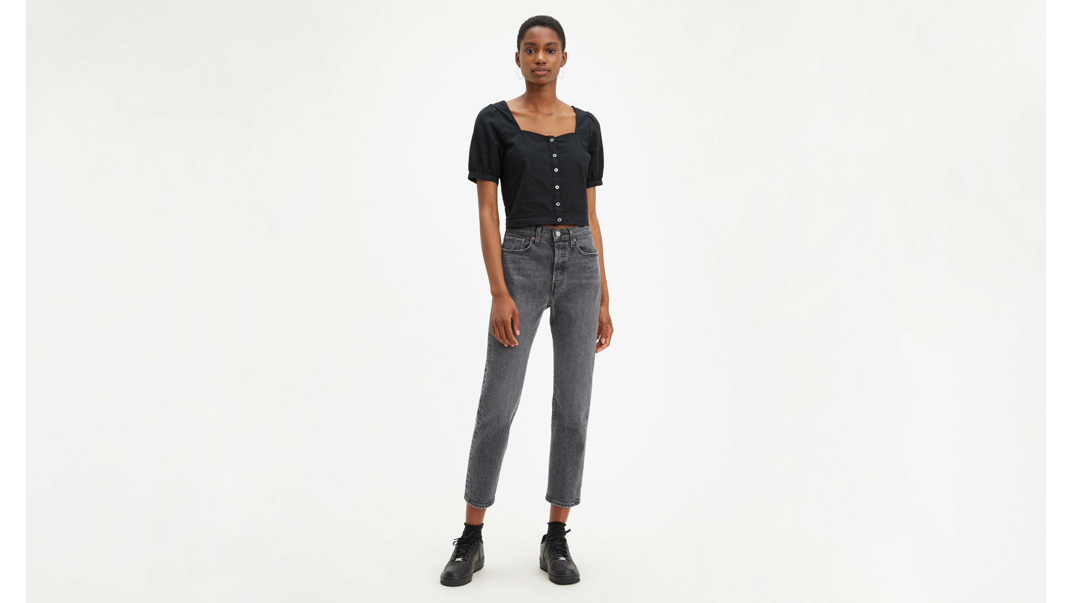 Wedgie Straight Fit Women's Jeans - Black | Levi's® US