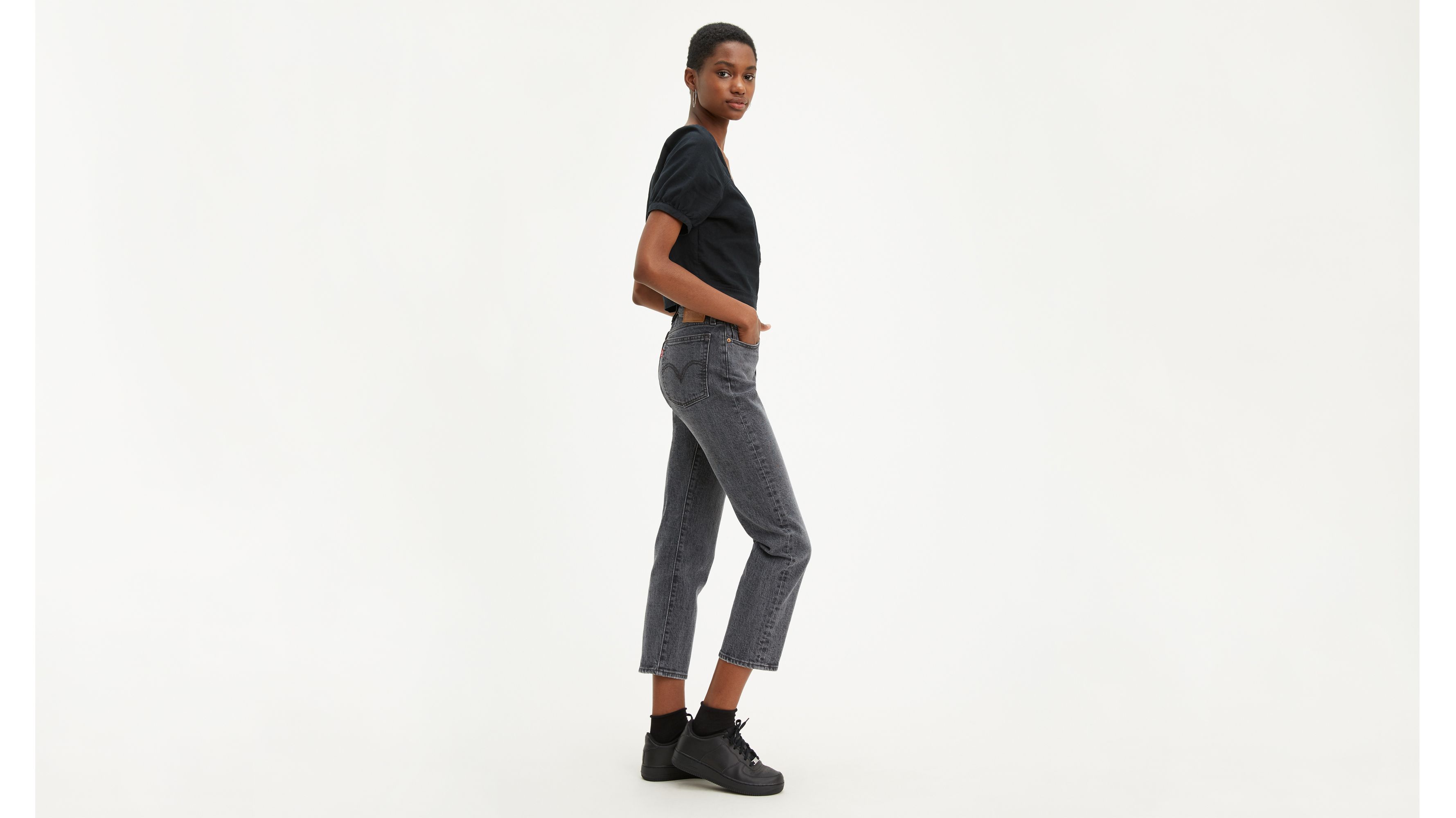 levis wedgie jeans - black