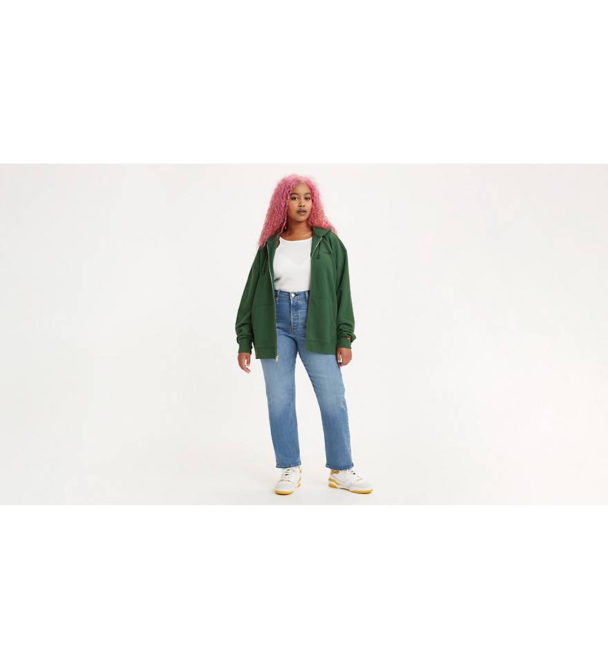 Wedgie Straight Women's Jeans - Green