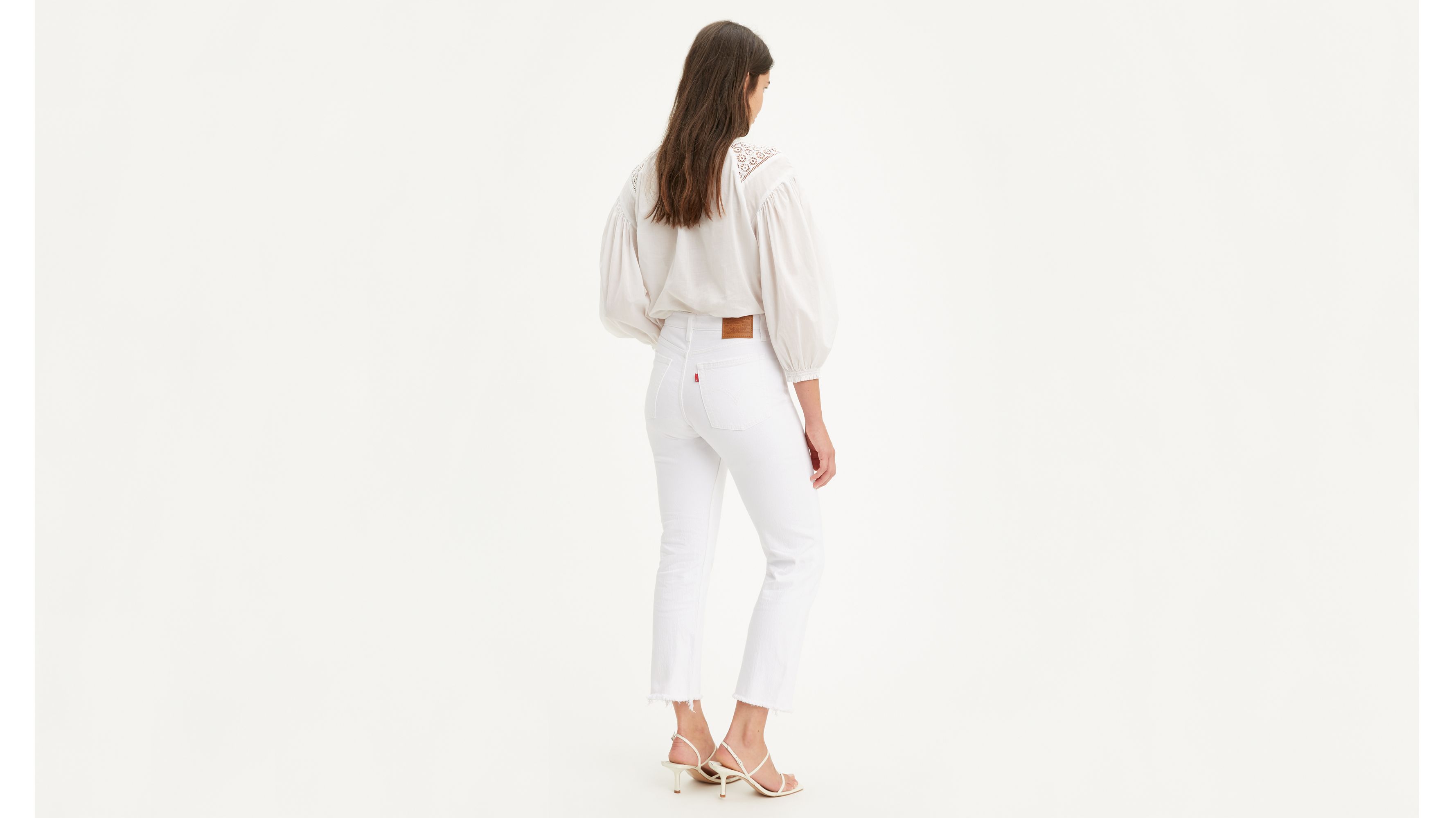 levis wedgie fit white