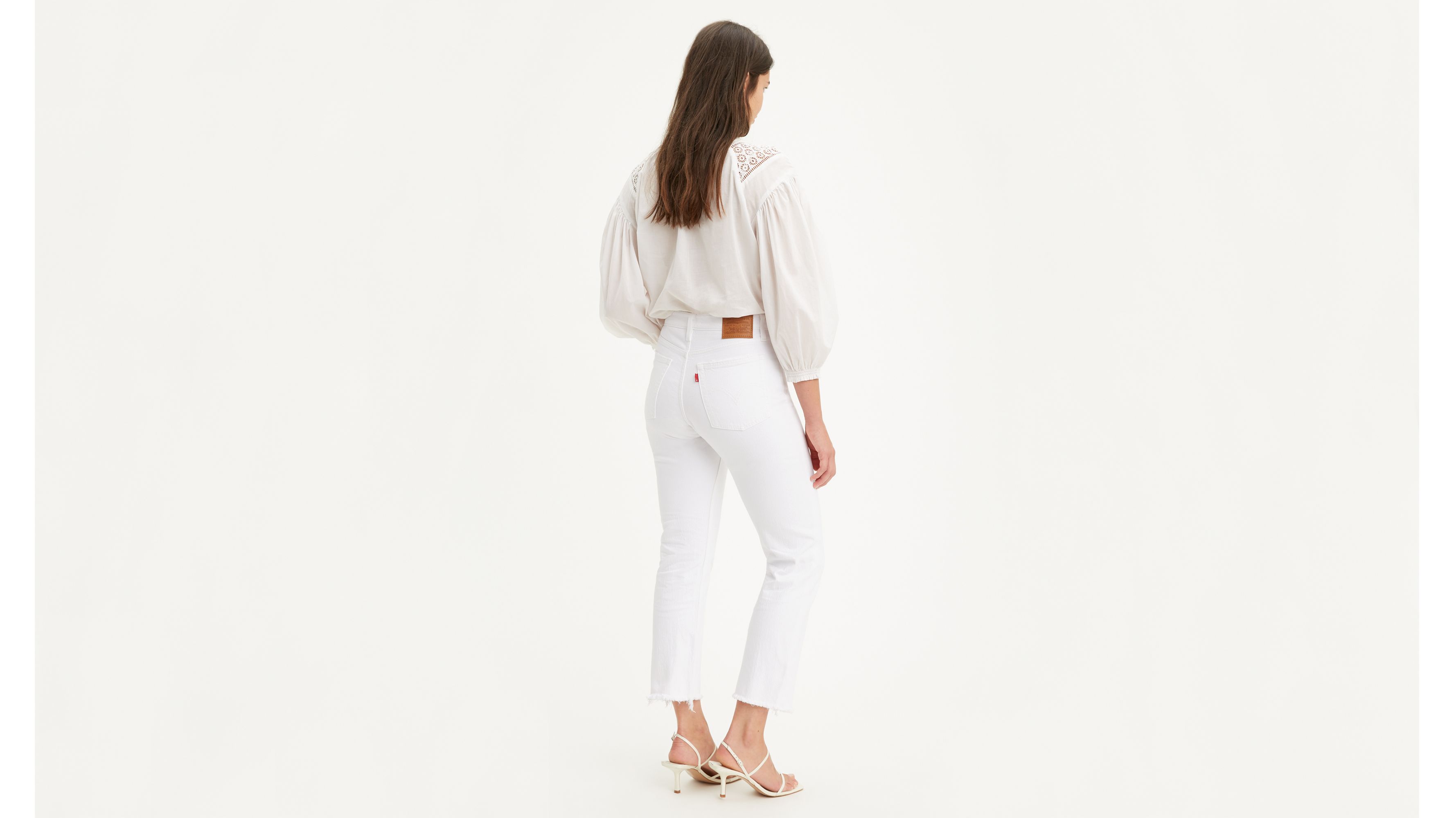 levis wedgie straight white