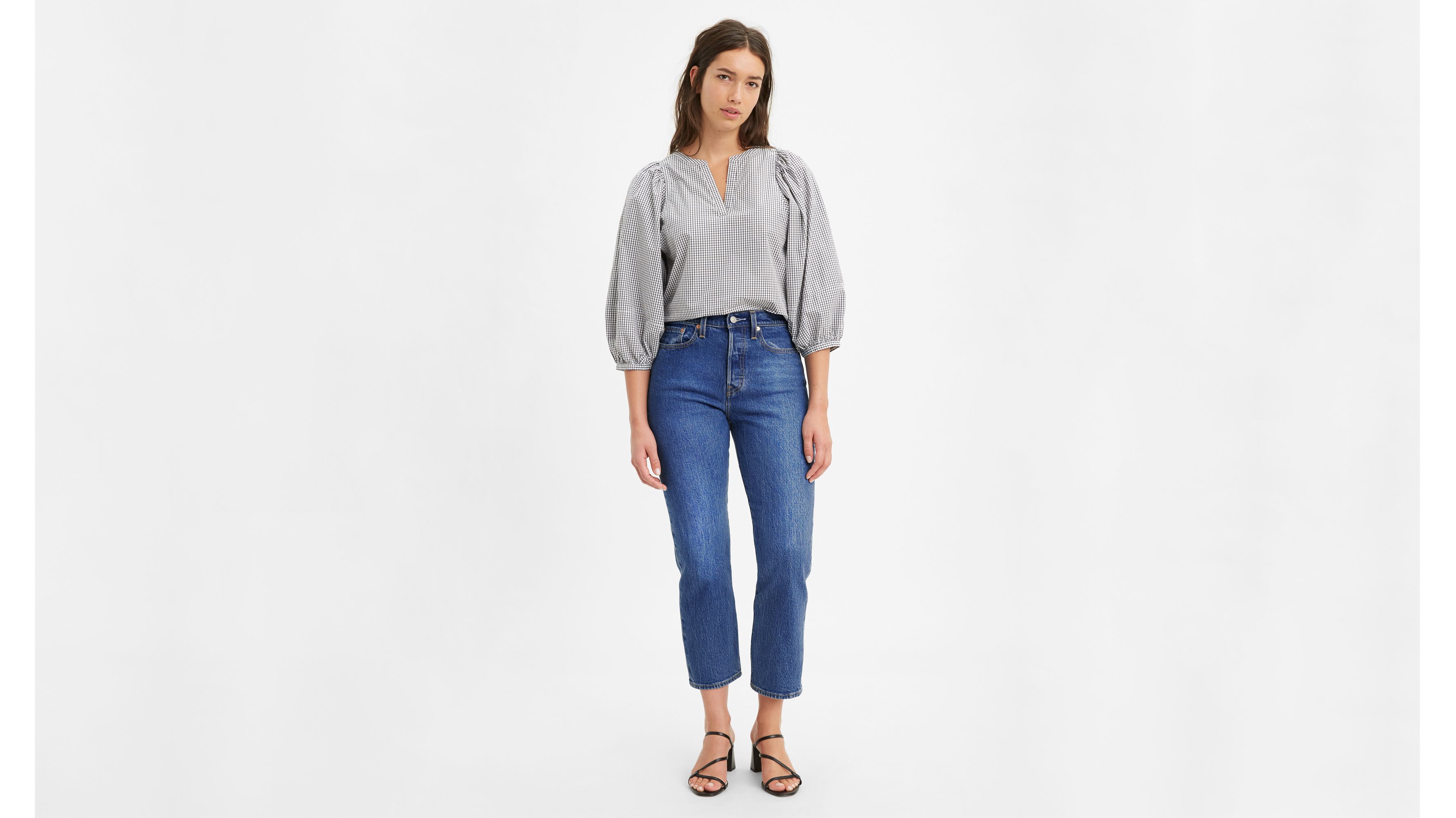 levi's wedgie straight crop jeans