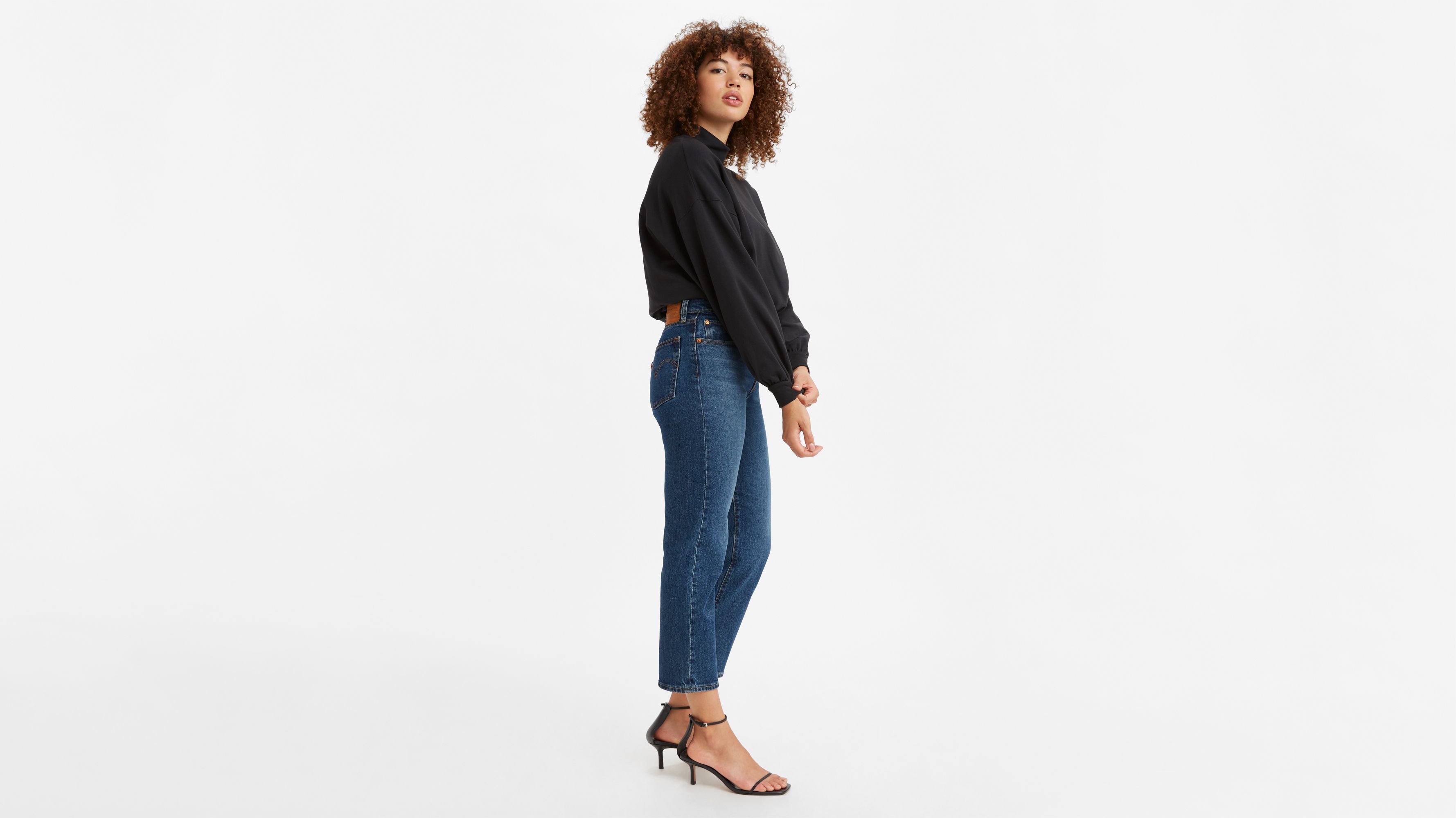 Levi's Wedgie Straight Jeans - Straight Jeans - Medium Wash Jeans - Lulus