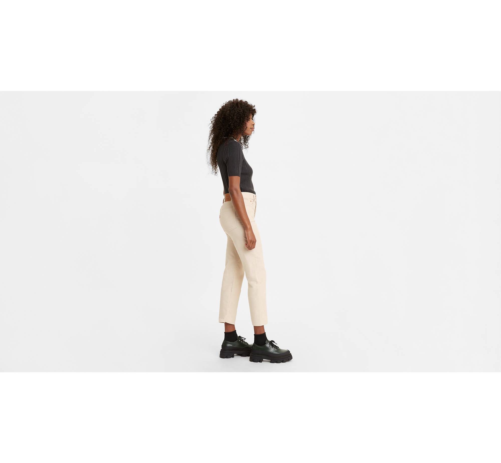 Wedgie Straight Fit Corduroy Pants - White | Levi's® US