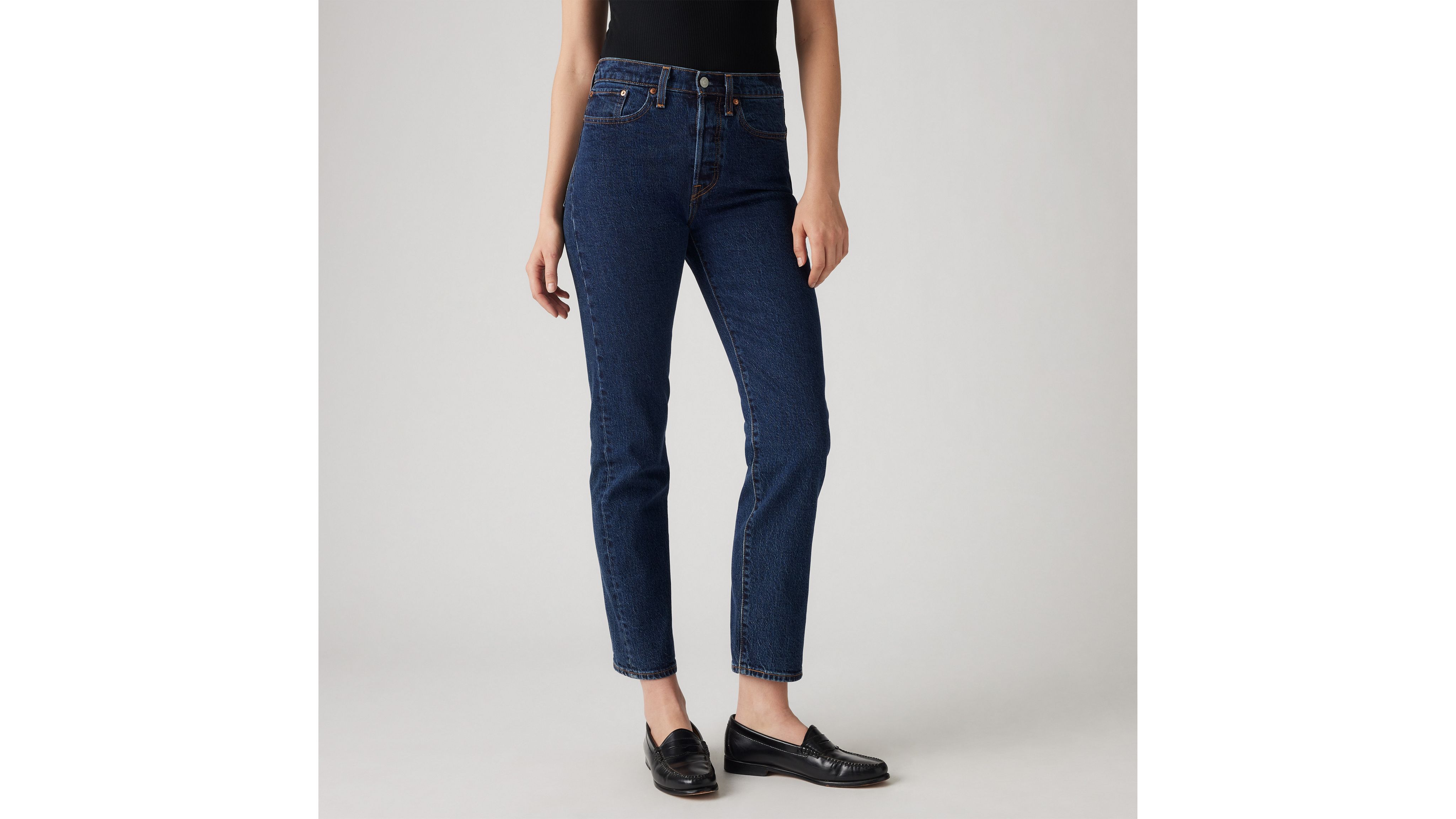 Levi's wedgie straight jeans black heart on sale