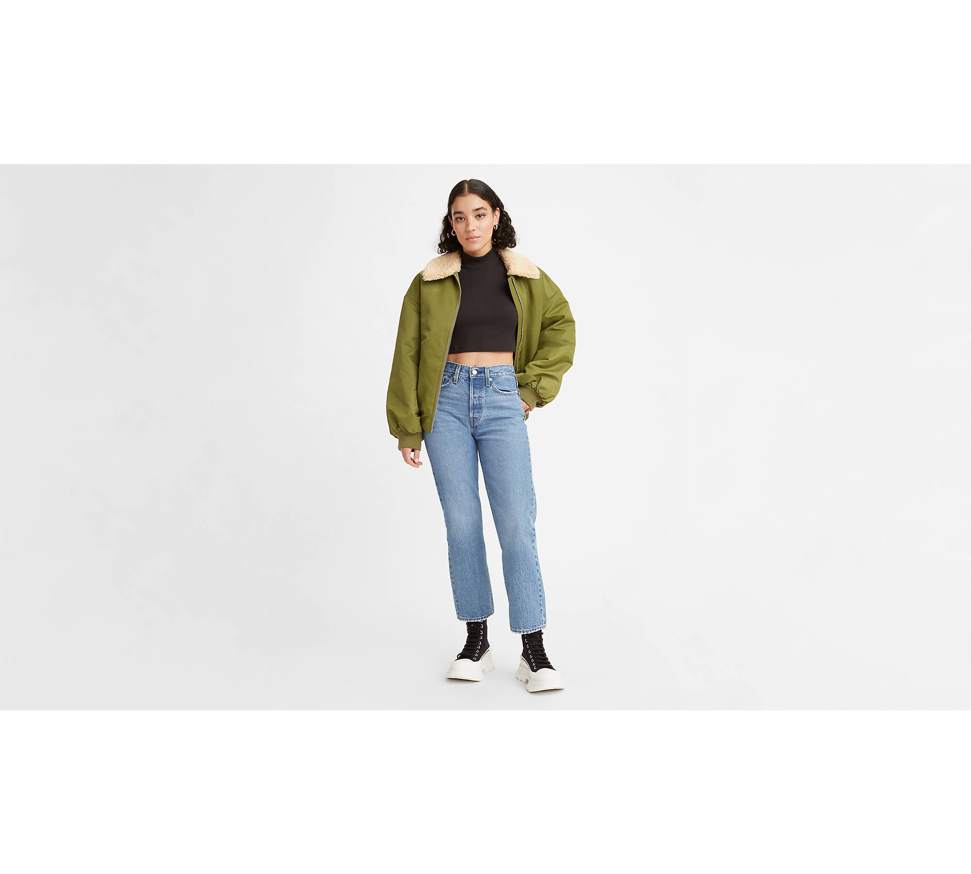 GenesinlifeShops Germany - Levi's Women's Wedgie Straight Jeans Forget Me  Not Forever - Concepts Sport Women's Boston Eagles Mainstream Shorts Heron  Preston