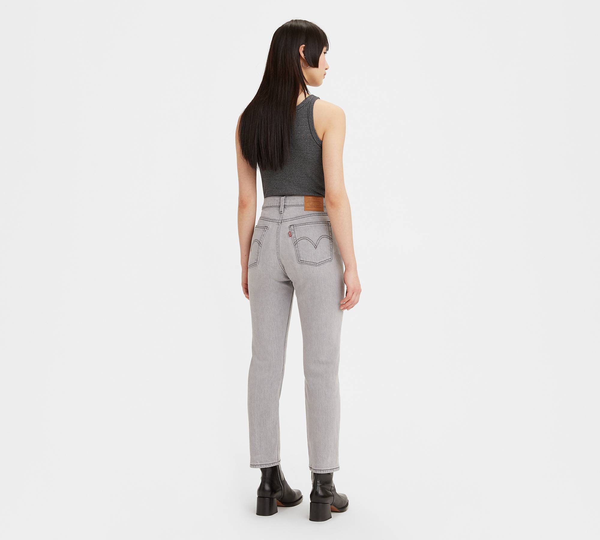 Wedgie Straight Fit Women's Jeans - Grey